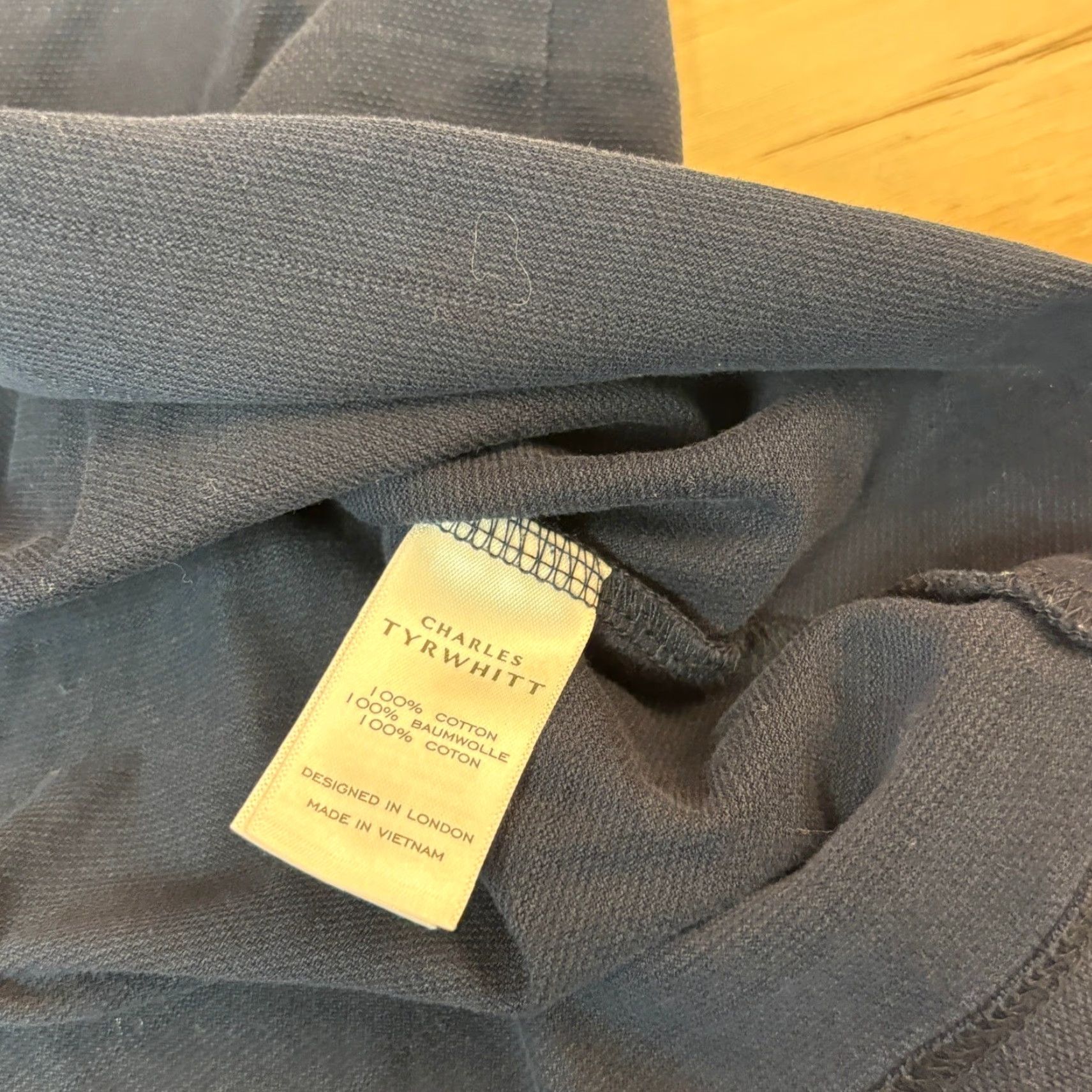 Charles Tyrwhitt Charles Tyrwhitt Polo Shirt Mens Large Blue Short Sleeve 1/4 Zip Casual Size US L / EU 52-54 / 3 - 6 Thumbnail