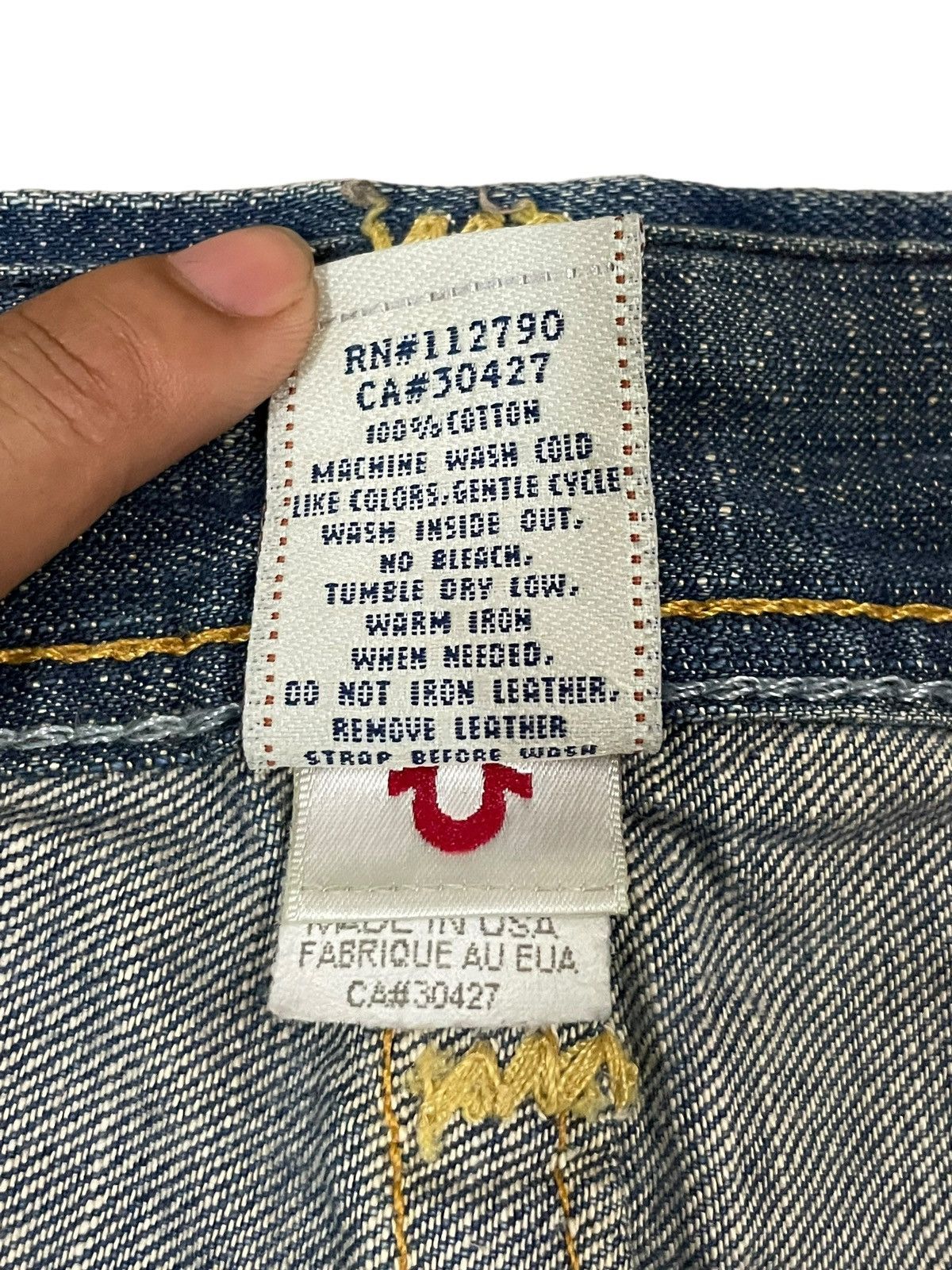 True Religion Vintage True Religion Women’s Denim Slim Straight Cut Jeans Size 31" - 17 Thumbnail