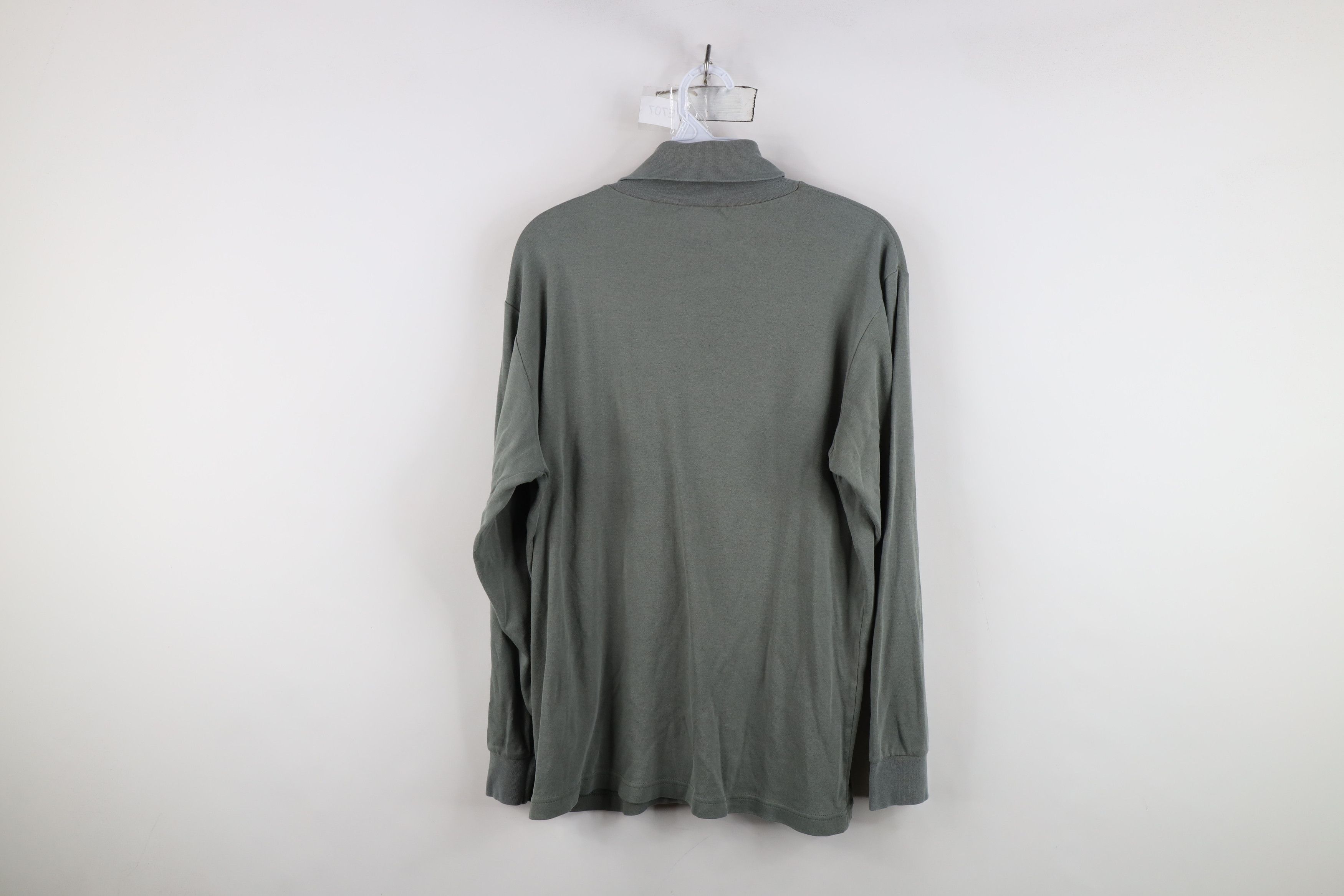 Woolrich Woolen Mills Vintage 90s Woolrich Long Sleeve Turtleneck T-Shirt Green Size US M / EU 48-50 / 2 - 12 Thumbnail