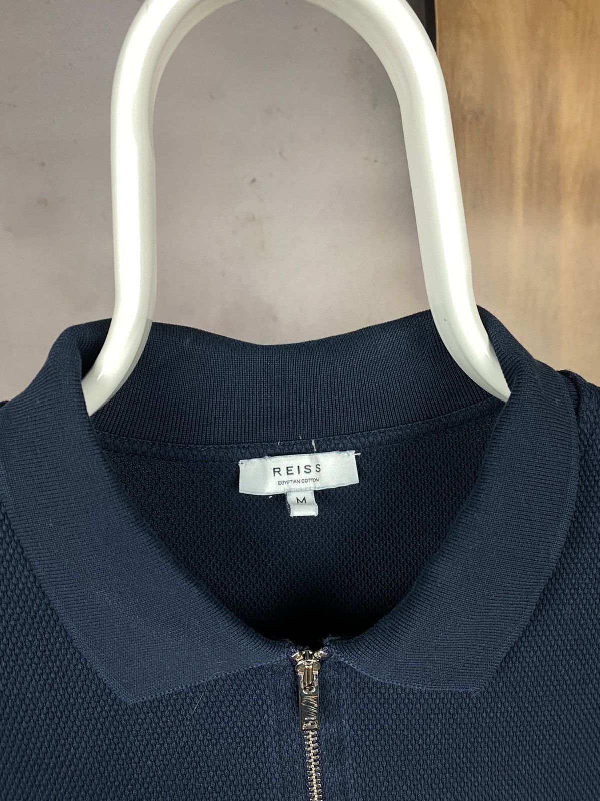 Reiss 🍷Polo T-Shirt Reiss Egyptian Cotton Zip Tee🍷 Size US M / EU 48-50 / 2 - 9 Thumbnail