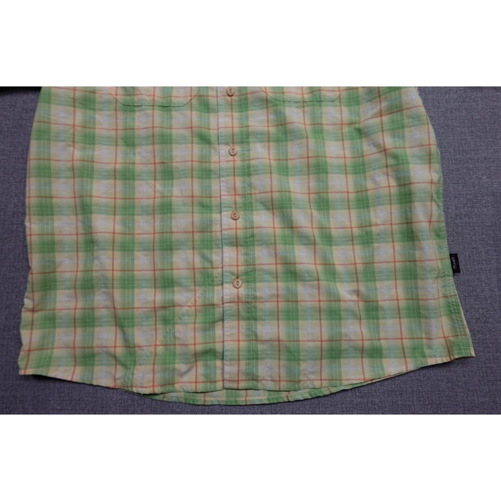 Orvis Orvis Shirt L Green Plaid Button-Up Lightweight Breathable Casual Workwear Mens Size US L / EU 52-54 / 3 - 3 Thumbnail