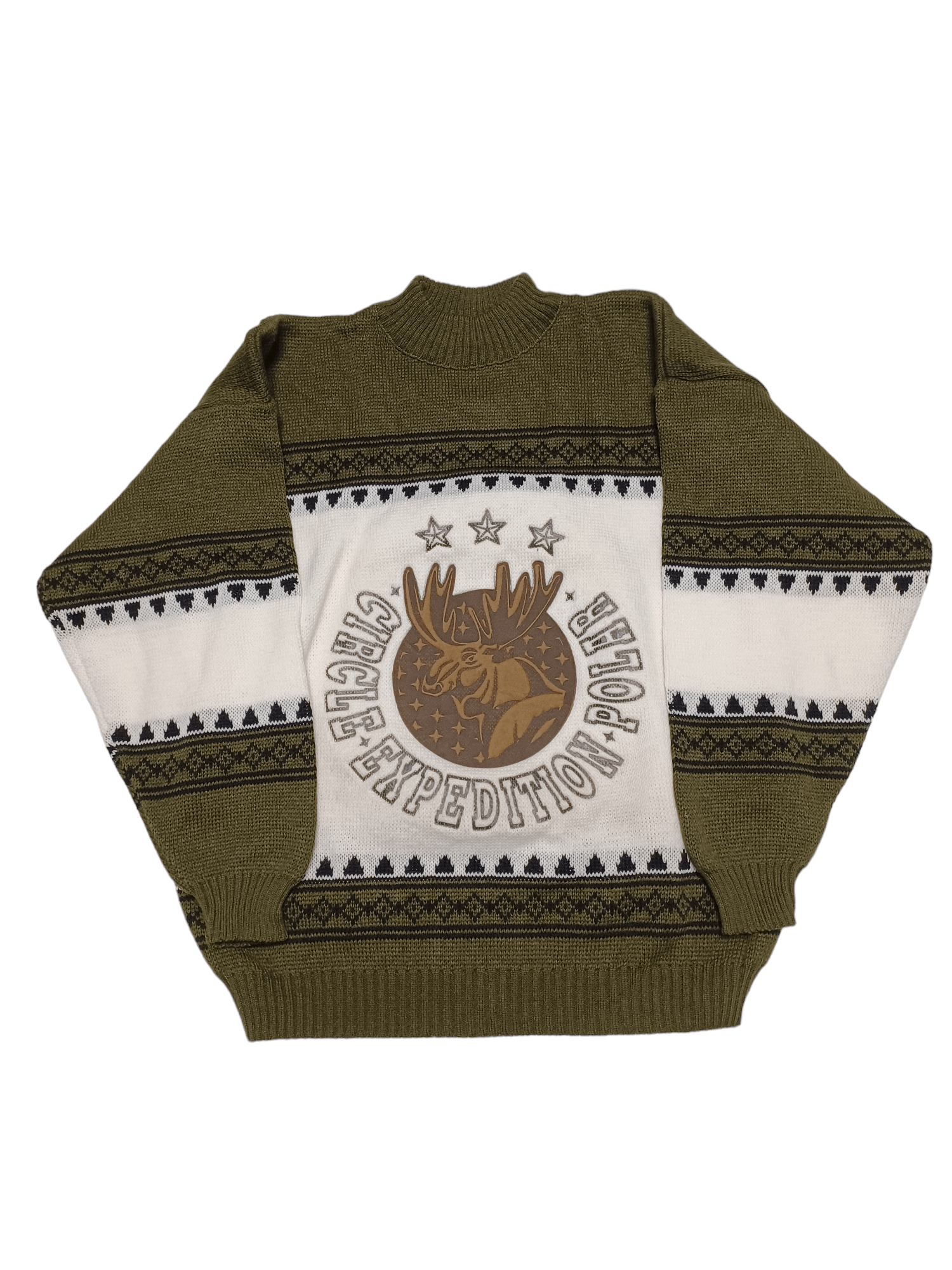 Other VINTAGE OVERSIZED MADE IN FRANCE BIGLOGO ELK ANIMAL SWEATER Size US XL / EU 56 / 4 - 1 Thumbnail