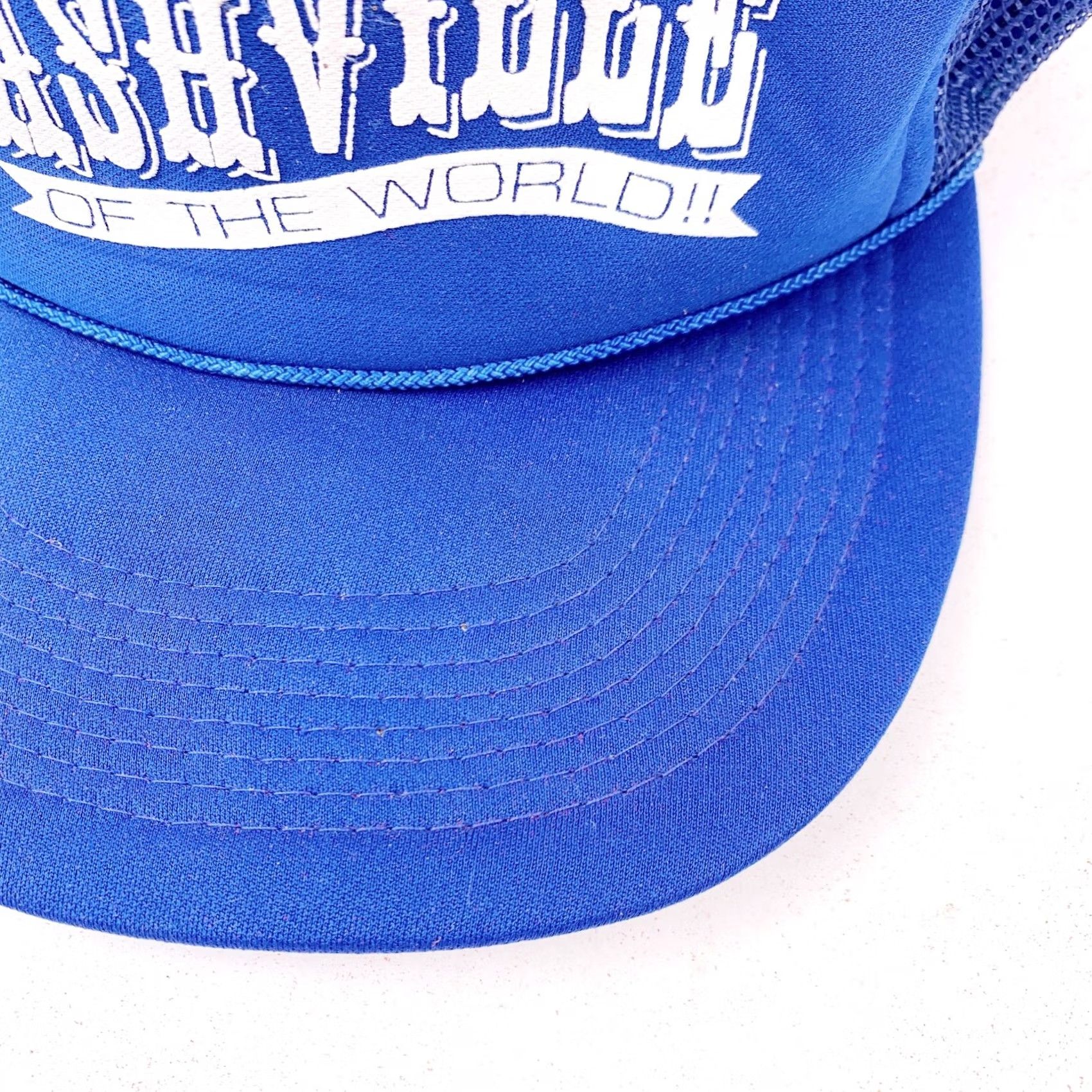 Vintage VINTAGE Blue Snapback Trucker Hat Cap Country Capital Nashville Of The World Size ONE SIZE - 3 Thumbnail