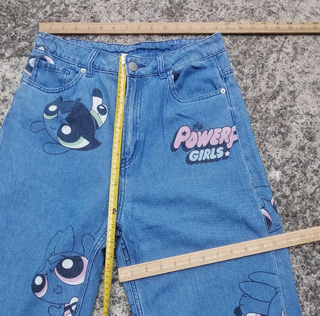Cartoon Network H&M X Cartoon Network Power Puff Girls Denim Jeans Size 29" - 7 Thumbnail