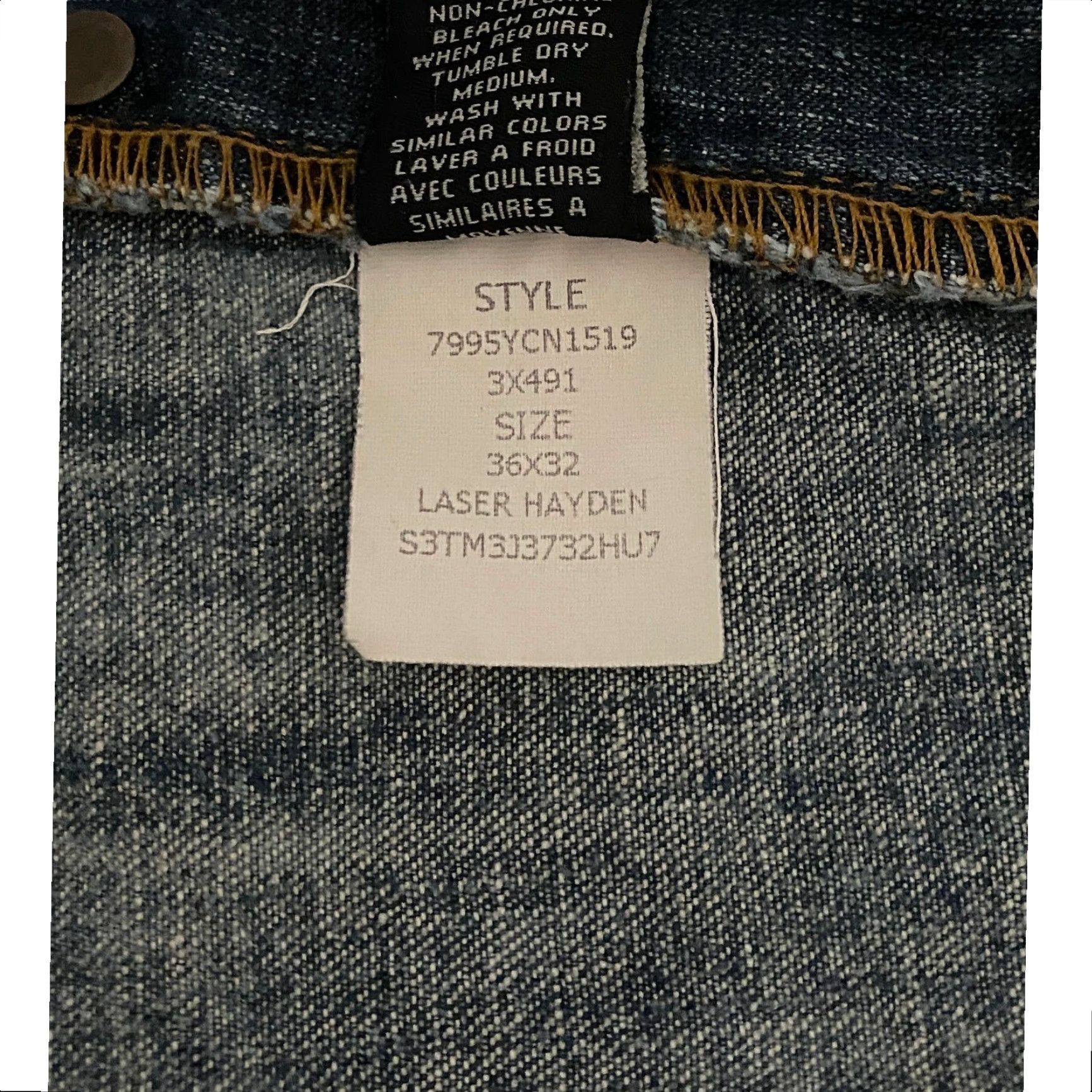 Vintage VINTAGE Polo Jeans Co Ralph Lauren Hayden Jeans Button Fly Blue 36x32 Men Straight Denim Cotton 5-Pocket Mens Size US M / EU 48-50 / 2 - 6 Thumbnail