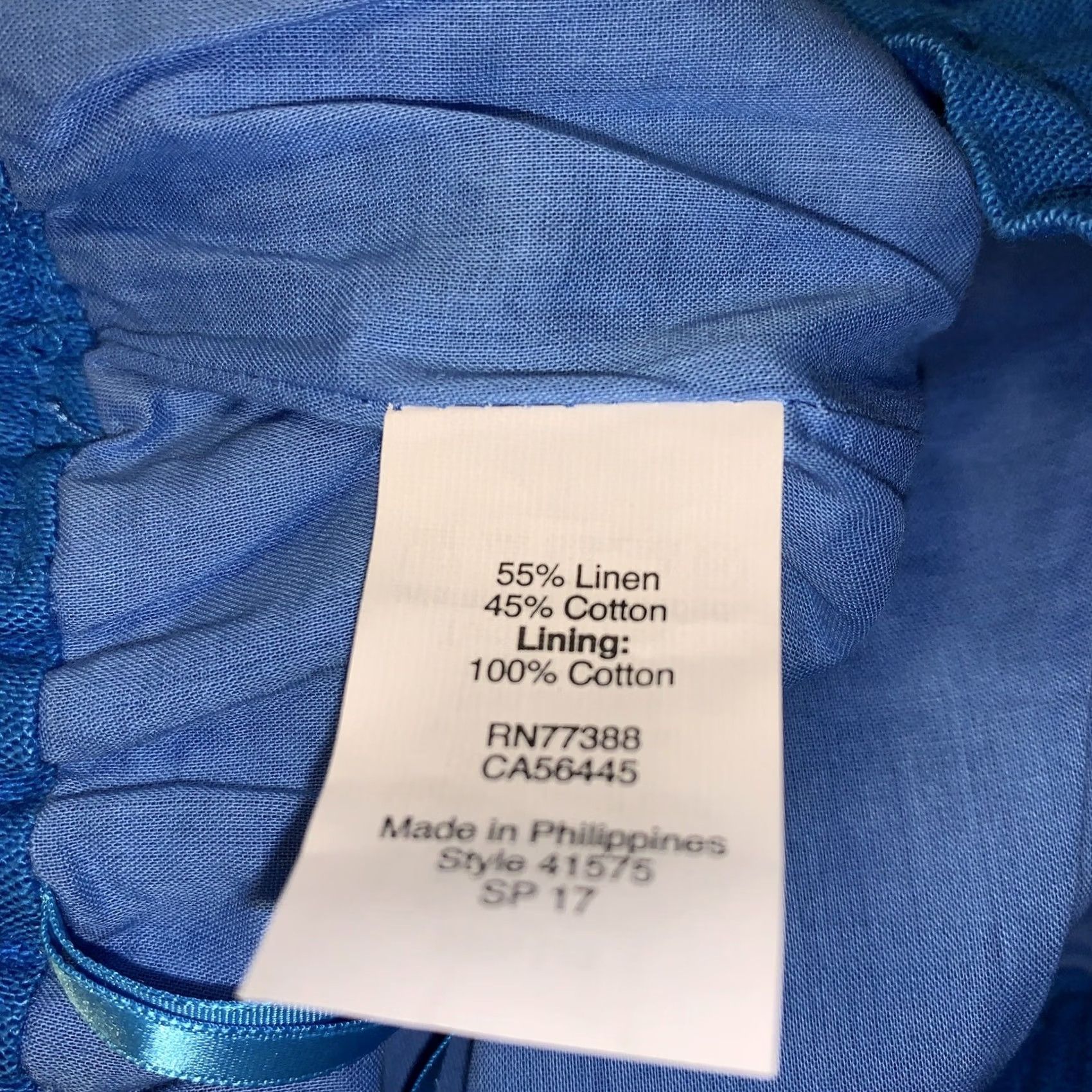 J.Crew VINTAGE J.CREW Skirt Canvas Style Elastic Waist Blue SZ 12 NWT #2542 Size 34" / US 12 / IT 48 - 8 Thumbnail