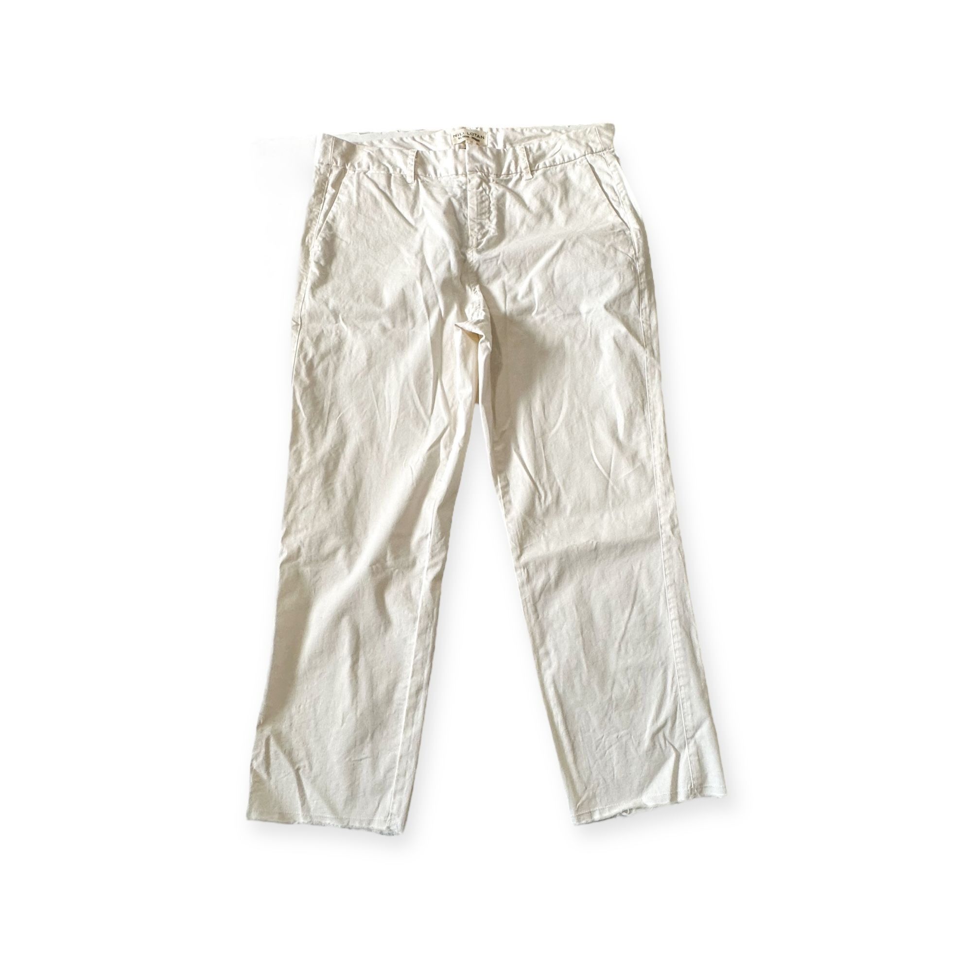 Nili Lotan Nili Lotan Montauk Pant in Eggshell, Size 12, NWT Size 34" / US 12 / IT 48 - 8 Thumbnail