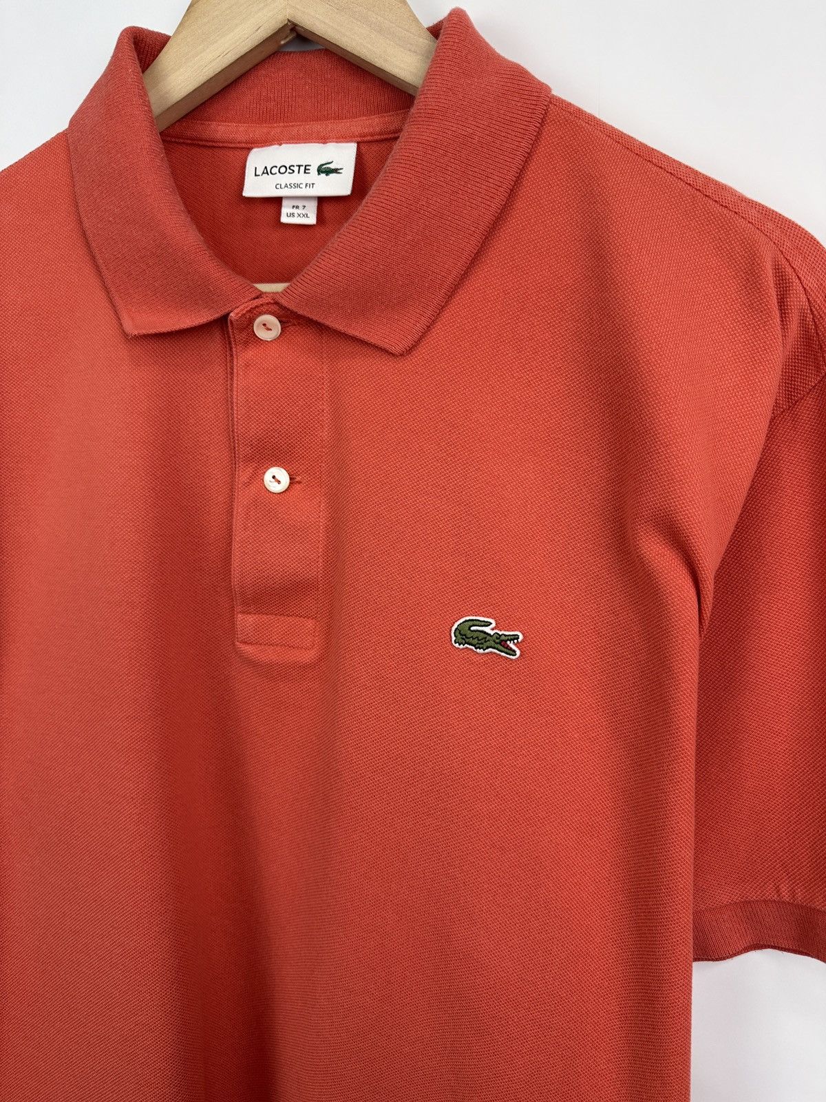Lacoste 🇫🇷 Lacoste Classic Fit Polo T-Shirt Made in France Retro Rare Size US XXL / EU 58 / 5 - 4 Thumbnail