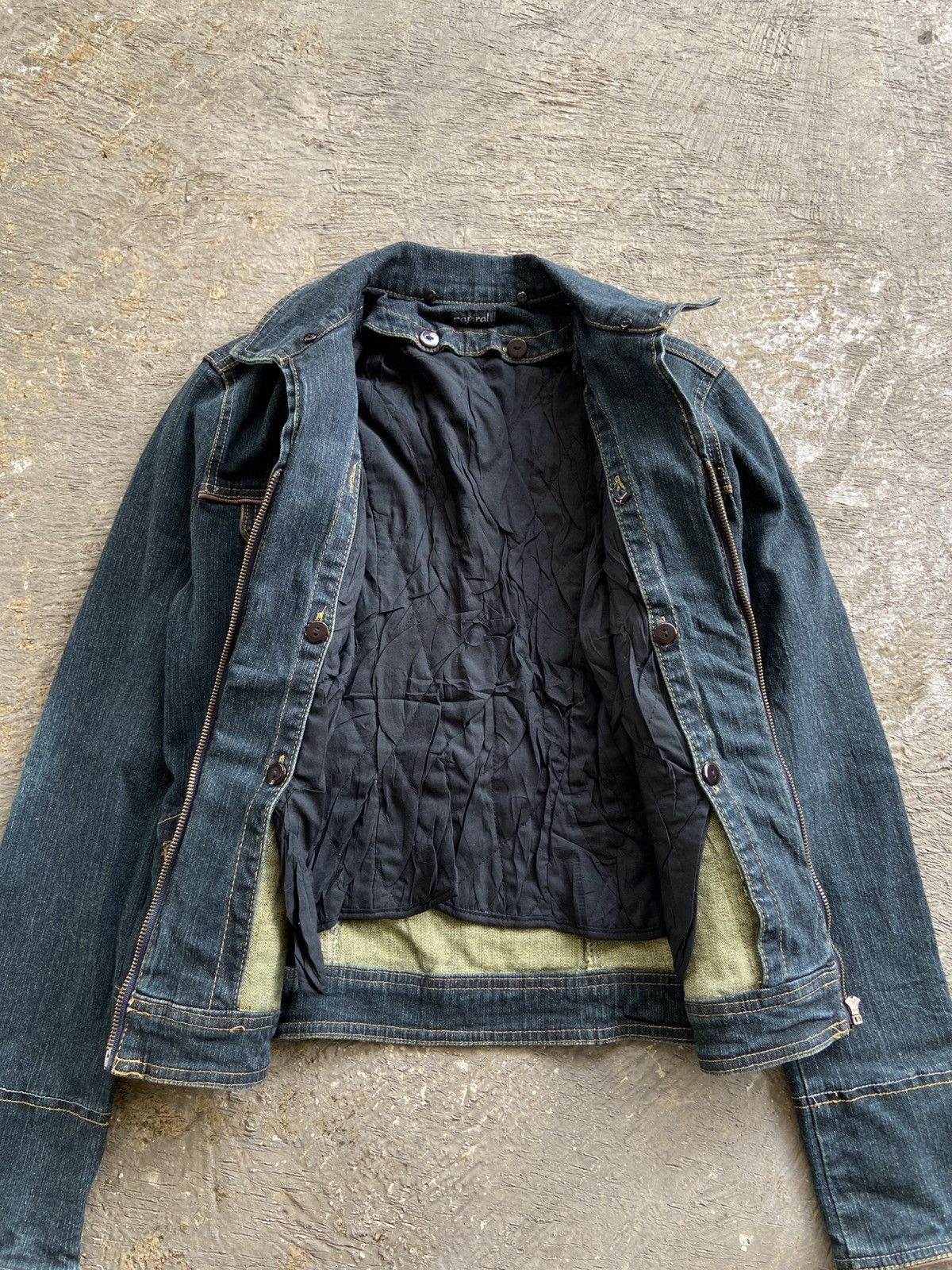 JACKROSE 2000s Papiral - Vkei Style Mud Wash Denim Jacket Size M / US 6-8 / IT 42-44 - 4 Thumbnail
