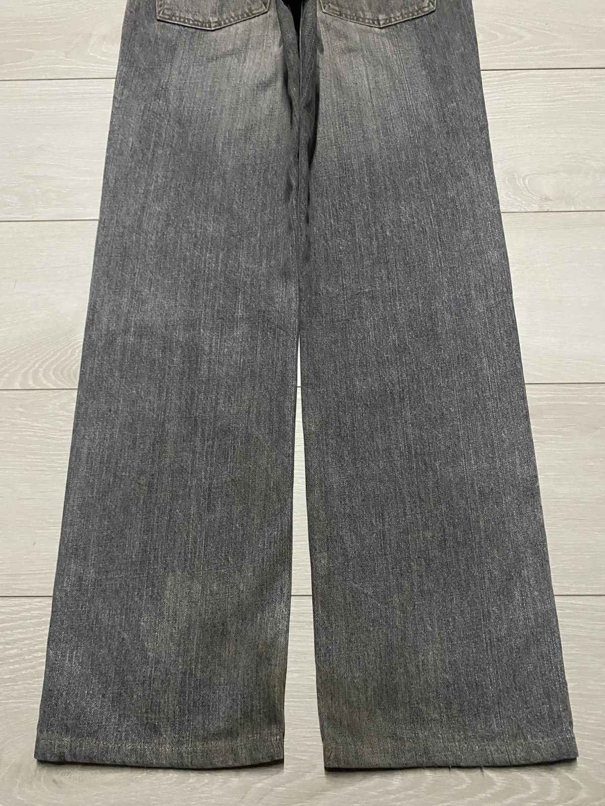 Andy Warhol × Levi's Vintage Levis 533 Grey Denim Distressed Loose Straight Jeans Size US 29 - 6 Thumbnail