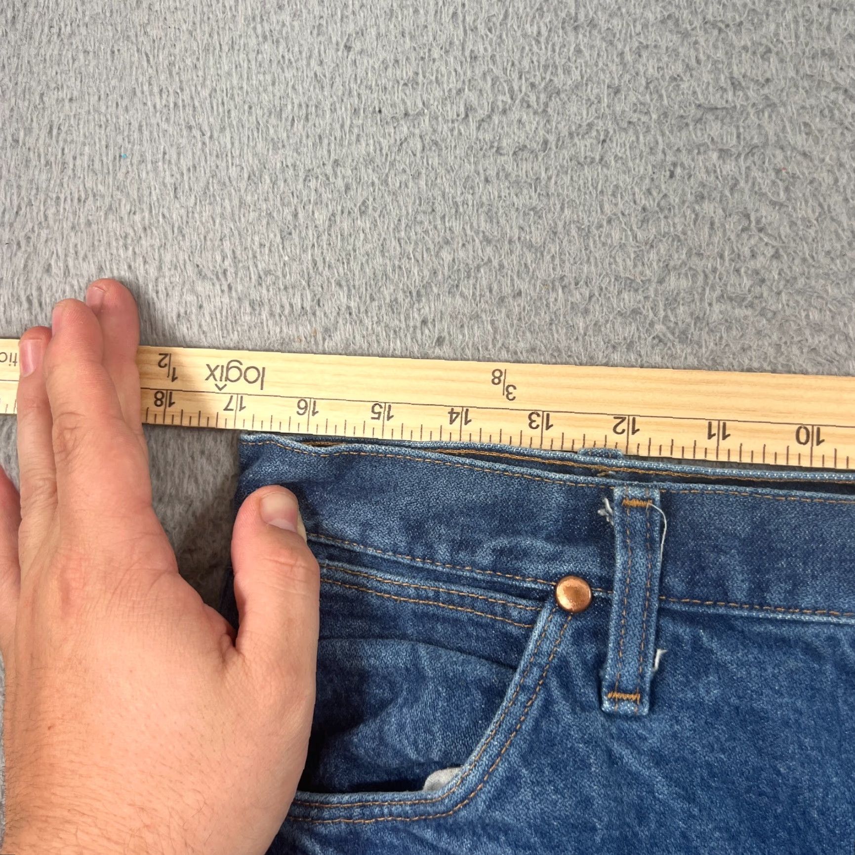 Wrangler VINTAGE Wrangler Cowboy Cut Jeans Mens 34x30 Dark Blue Western Straight Fit Denim Size US 34 / EU 50 - 6 Thumbnail