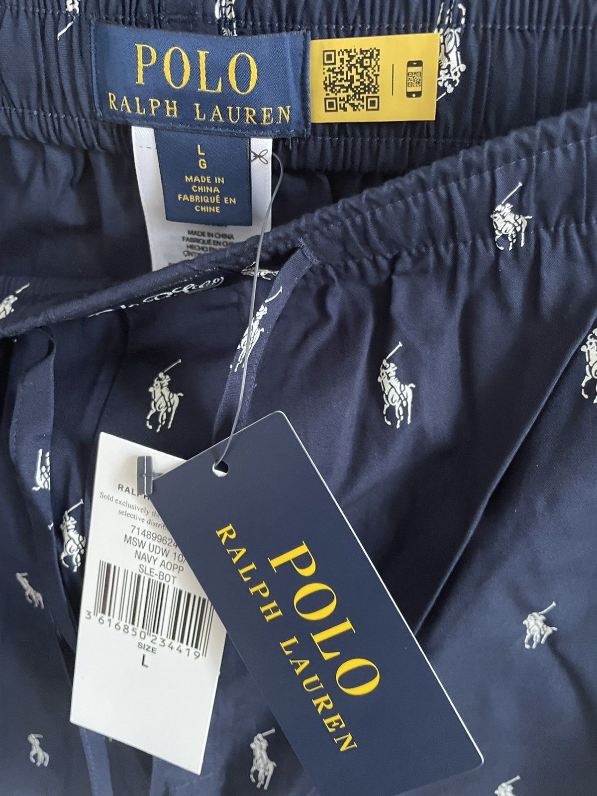 Polo Ralph Lauren × Ralph Lauren Ralph Lauren Pony player Pant size L Navy Size US 35 - 4 Thumbnail
