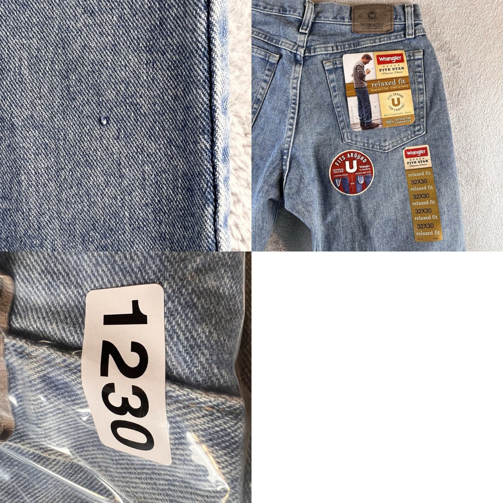 Wrangler VINTAGE Wrangler Five Star Premium Denim Jeans Mens 32x30 Relaxed Blue Jeans 32 30 NWT Mens Size US 32 / EU 48 - 8 Thumbnail