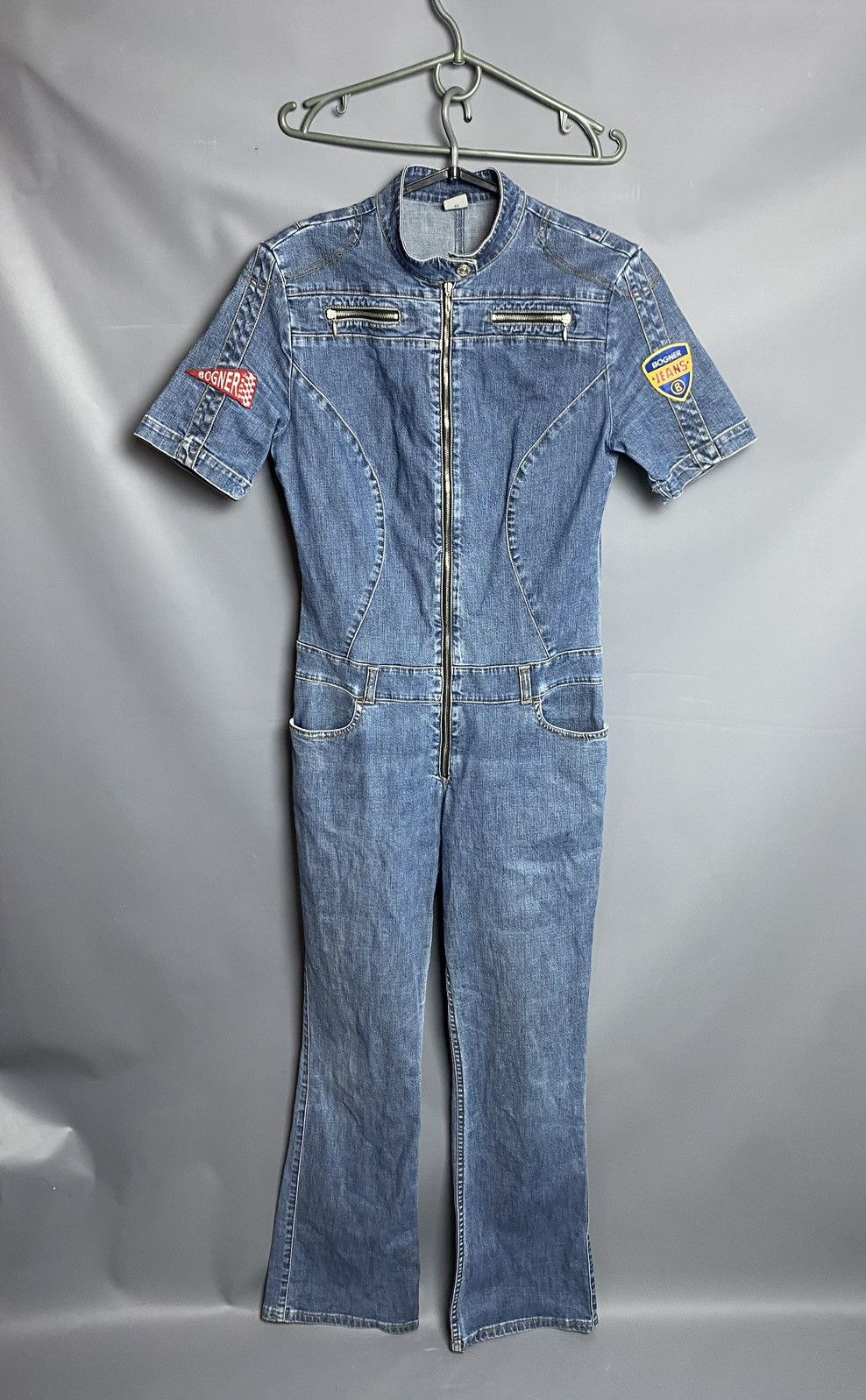 Vintage Unisex Vintage Bogner Jeans Overalls Racing Style Size 27" / US 4 / IT 40 - 1 Thumbnail