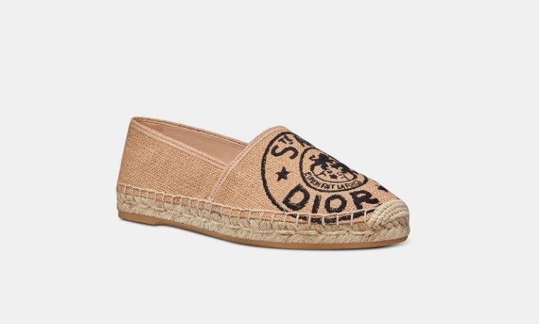 Dior o1w1db11024 Granville Espadrille in Beige Size US 7 / IT 37 - 2 Thumbnail