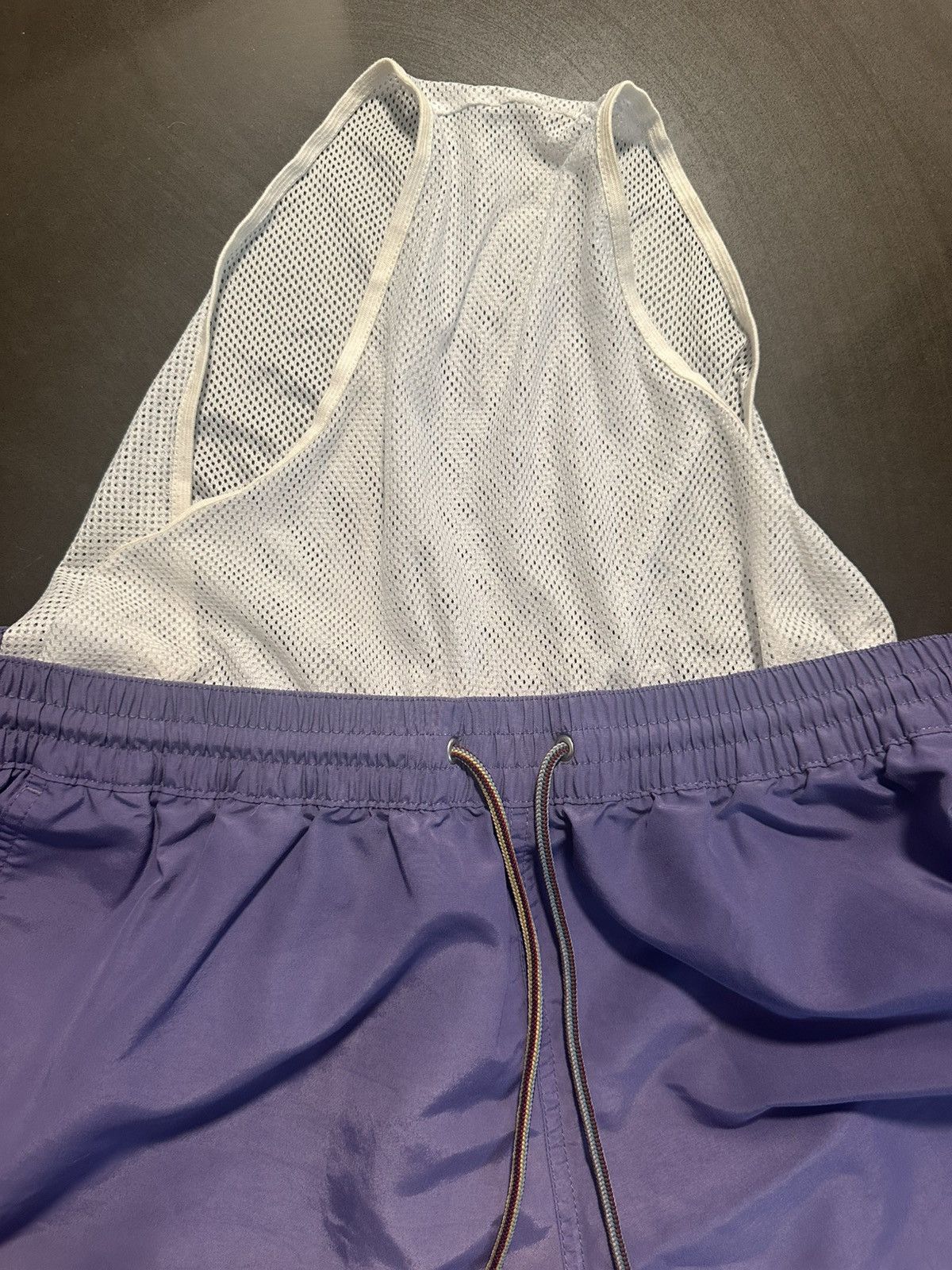 Paul Stuart Size L Purple Swim Trunk w/ multi color string Size US 34 / EU 50 - 5 Thumbnail