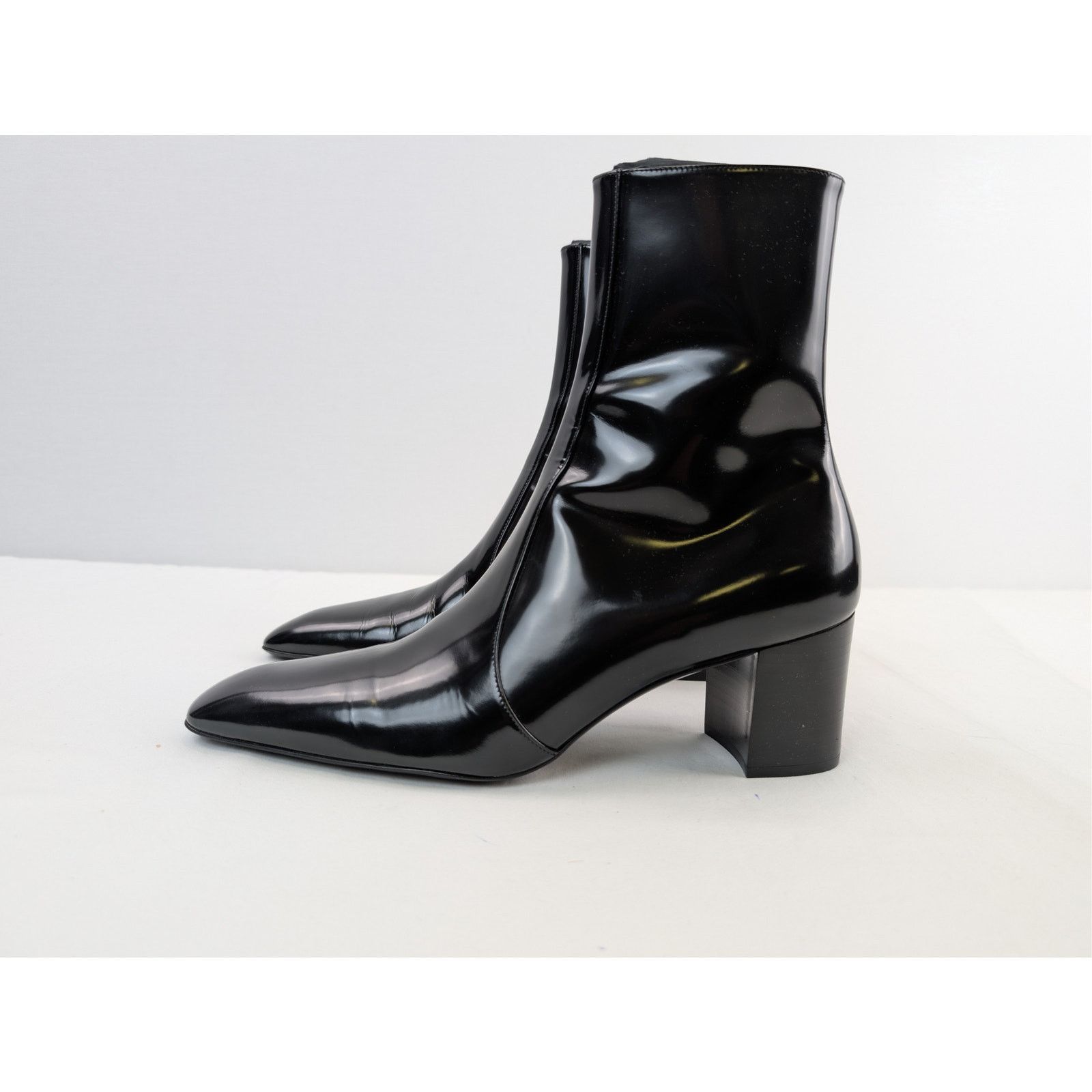 Saint Laurent Paris o1rshd1 / 555 / XIV 70 Zipped Boots in Black Size US 8.5 / EU 41-42 - 10 Thumbnail