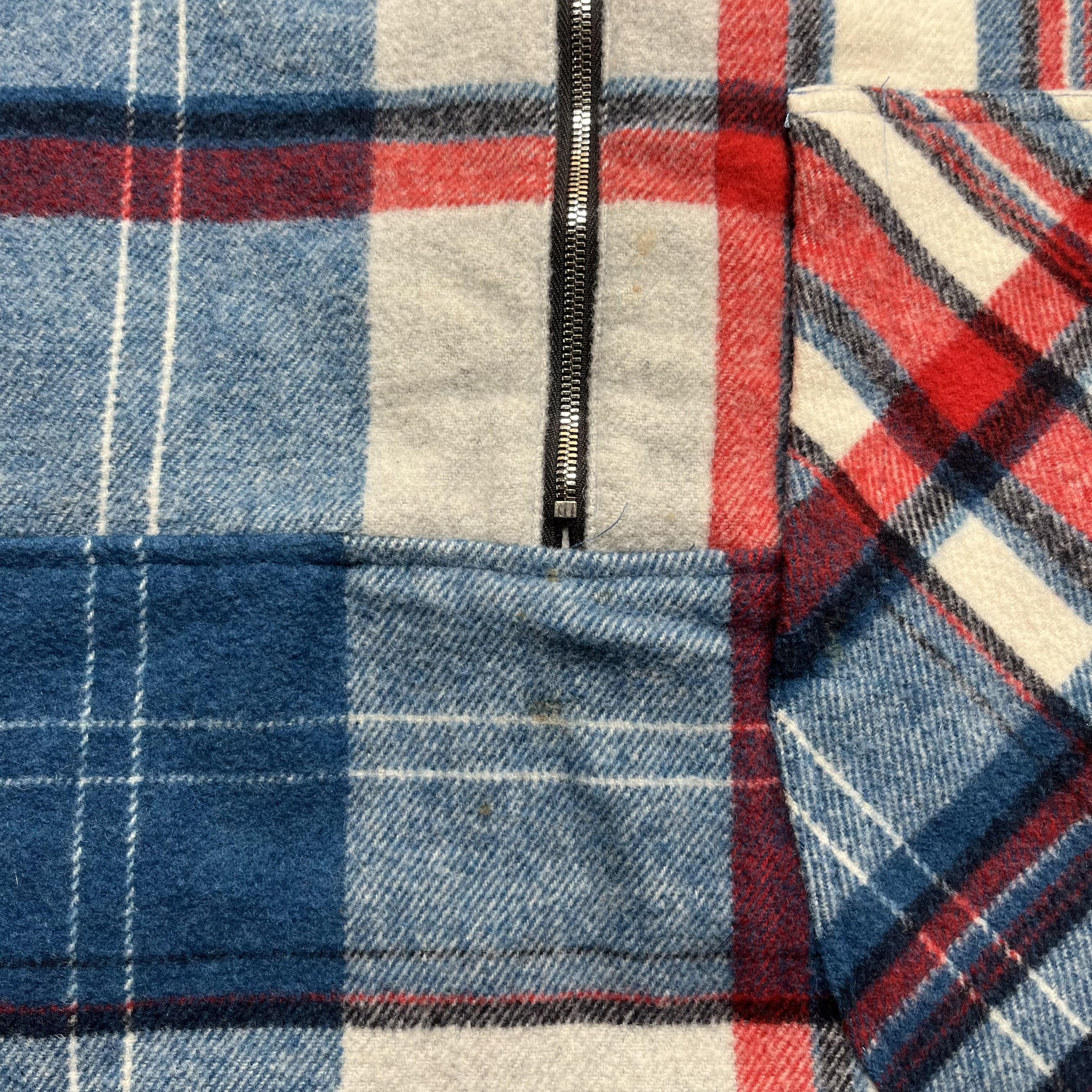 WE11DONE We11done Wool Plaid Print Quarter Zip Jacket Medium Size US M / EU 48-50 / 2 - 4 Thumbnail