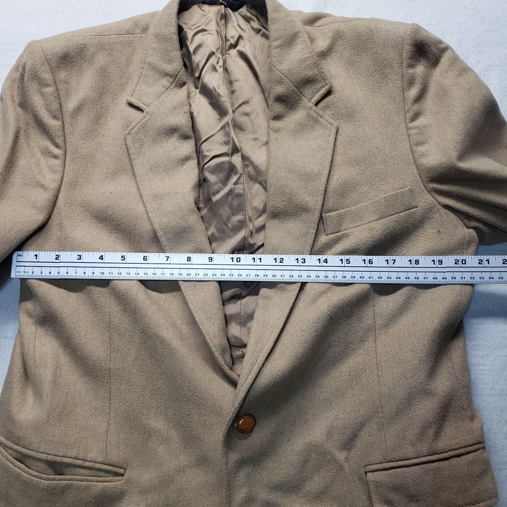 Haggar Haggar Brown Two Button Suit Jacket Lined Notch Single-Breasted Men's 44L Size 44R - 6 Thumbnail