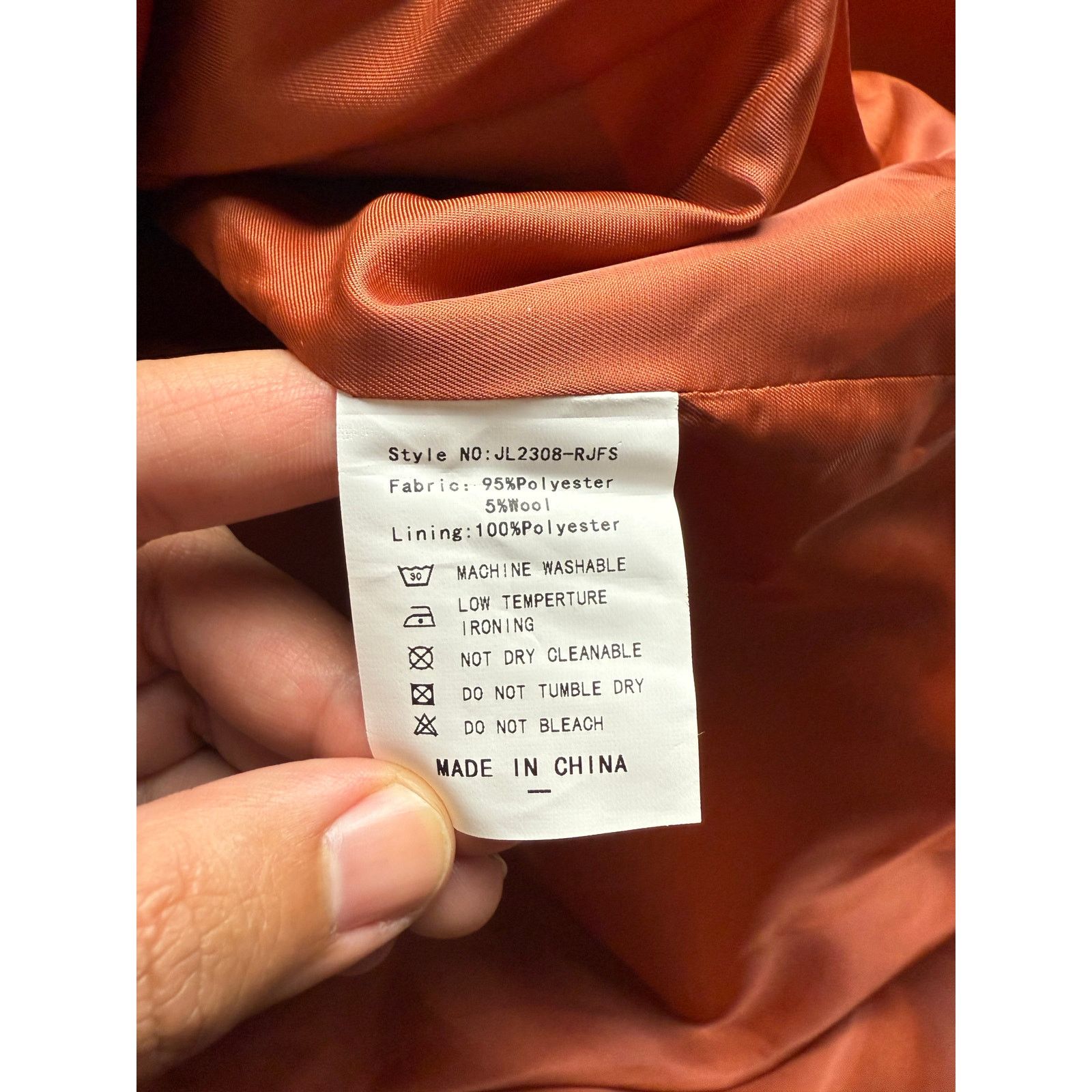 Other Fashion Collection Brown/Red-Orange Coat - Size M Size M / US 6-8 / IT 42-44 - 3 Thumbnail