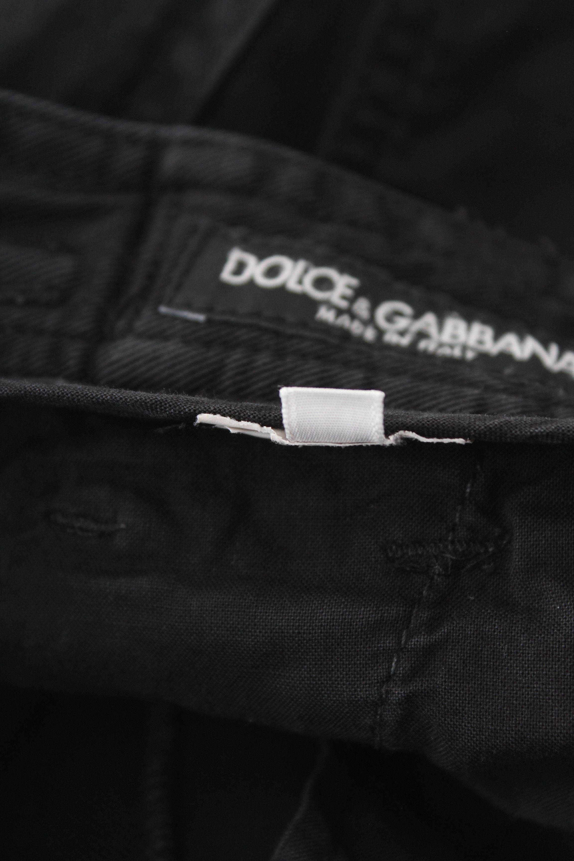 Dolce & Gabbana Dolce & Gabbana Black Tactical Cargo Pants IT 44 Size US 28 / EU 44 - 10 Thumbnail