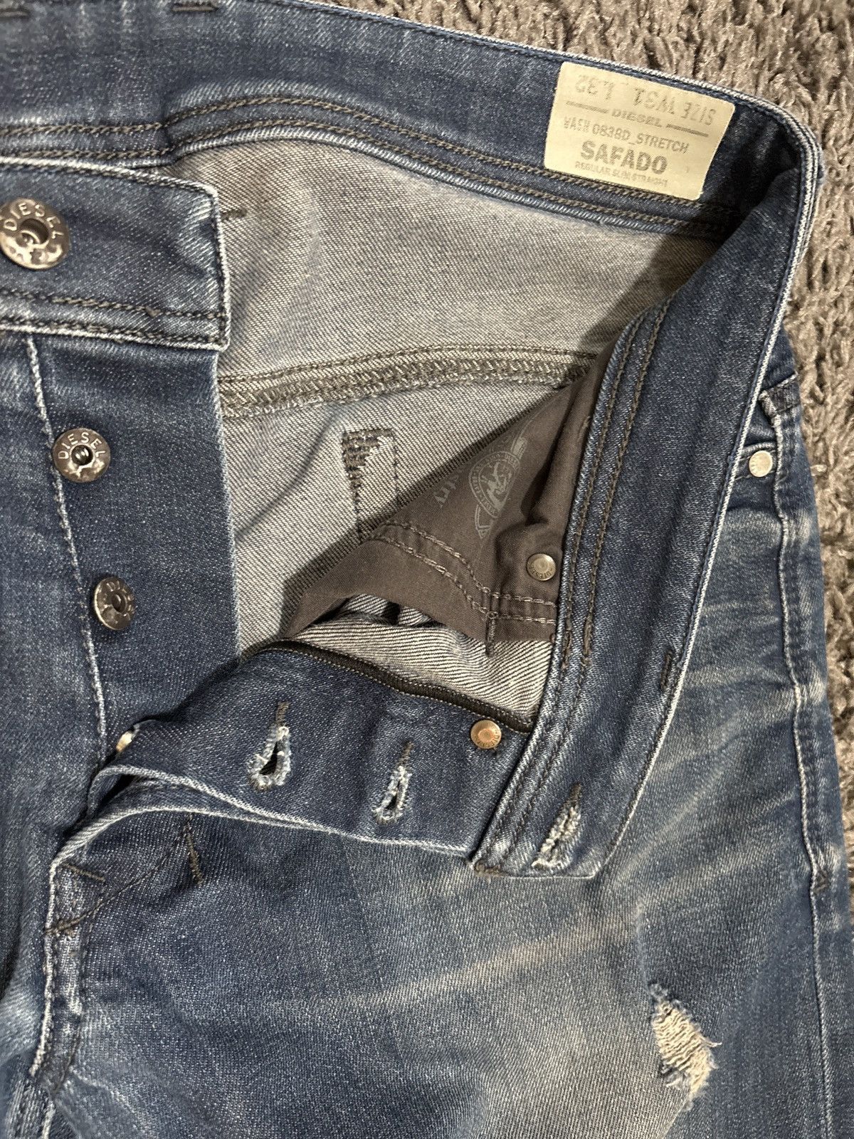 Diesel Blue Faded Diesel Jeans Size US 32 / EU 48 - 4 Thumbnail