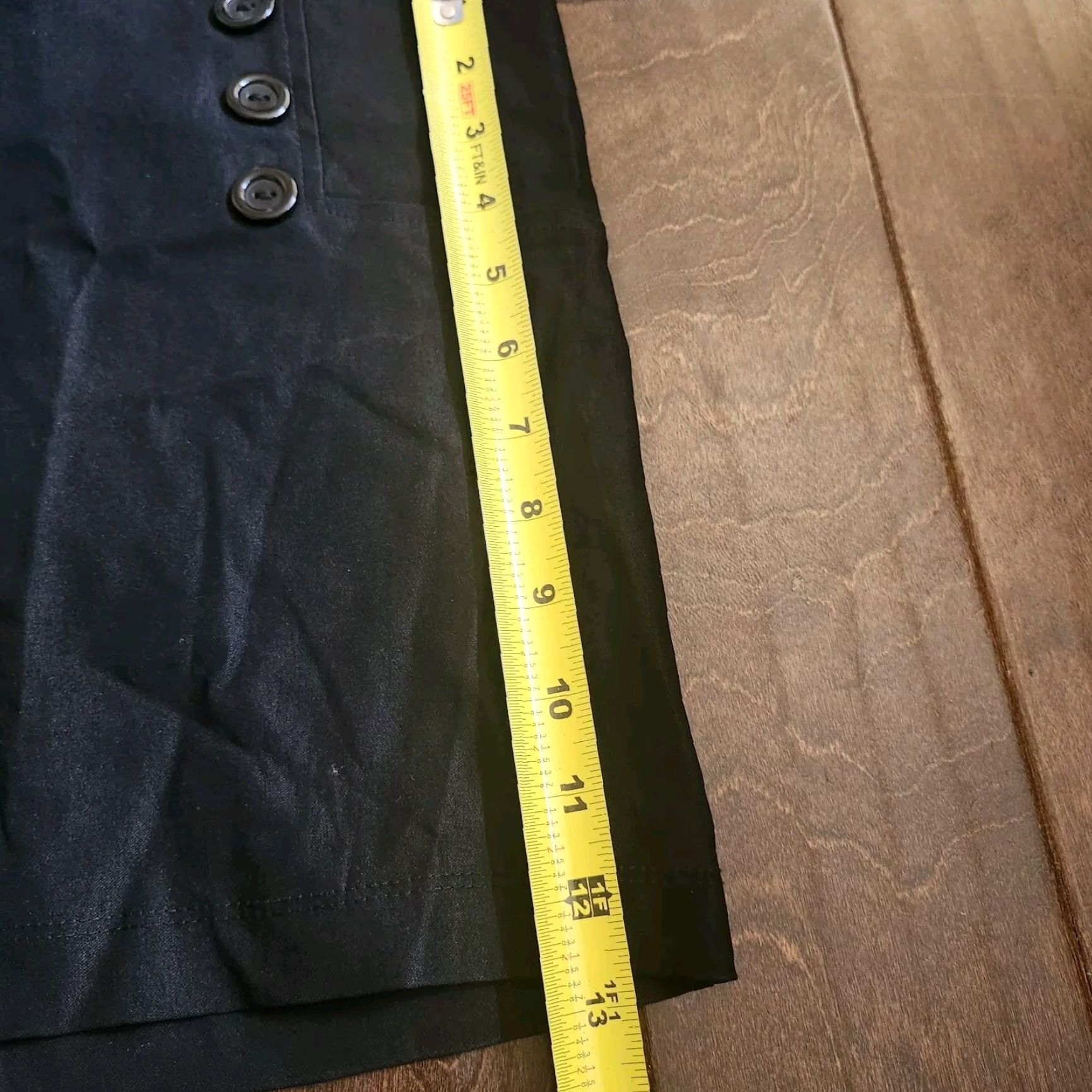 Vintage Windsor Skirt Black Solid Zip Short Straight & Pencil Women S Short Length Spring Summer Fall United States Size 28" / US 6 / IT 42 - 6 Thumbnail