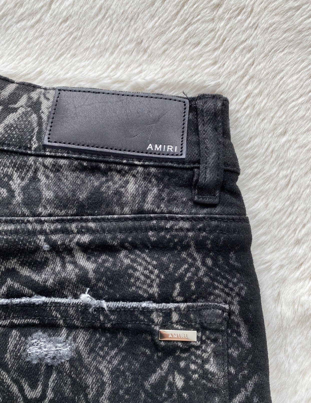 Amiri Amiri Python Leather Pattern Jeans 2412-Nextarrow Size US 34 / EU 50 - 4 Thumbnail