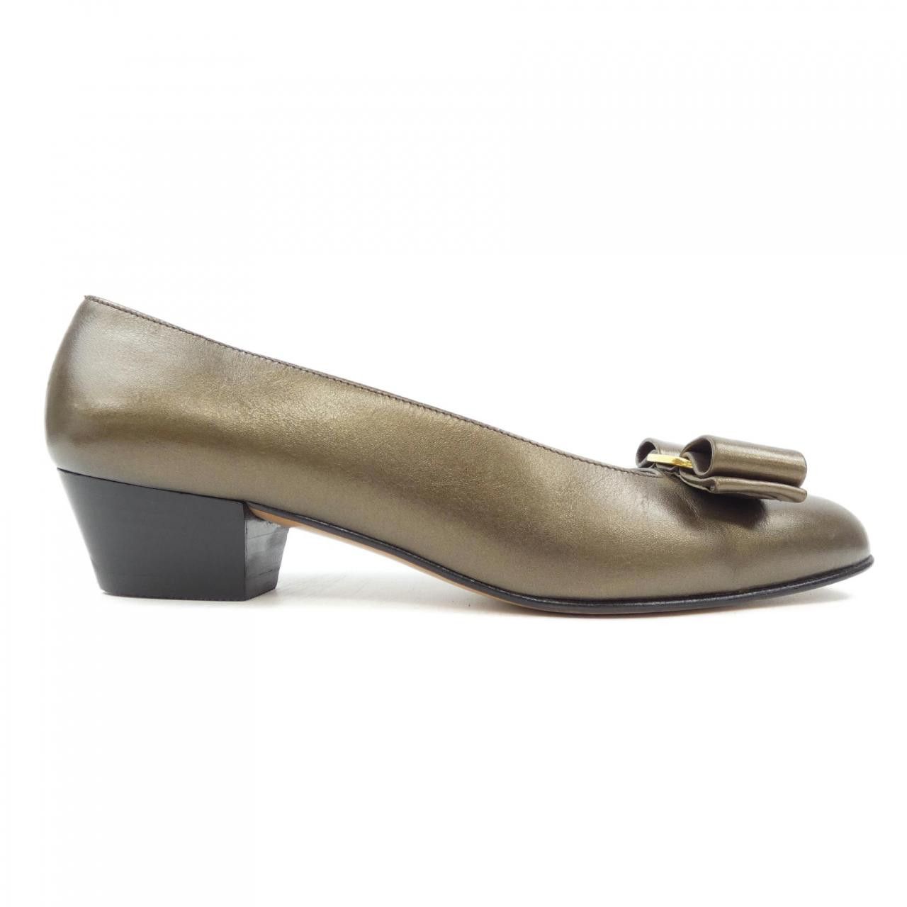Salvatore Ferragamo Salvatore Ferragamo Salvatore Ferragamo Vintage Pumps Leather Shoes DUTY FREE for USA Size ONE SIZE - 1 Thumbnail