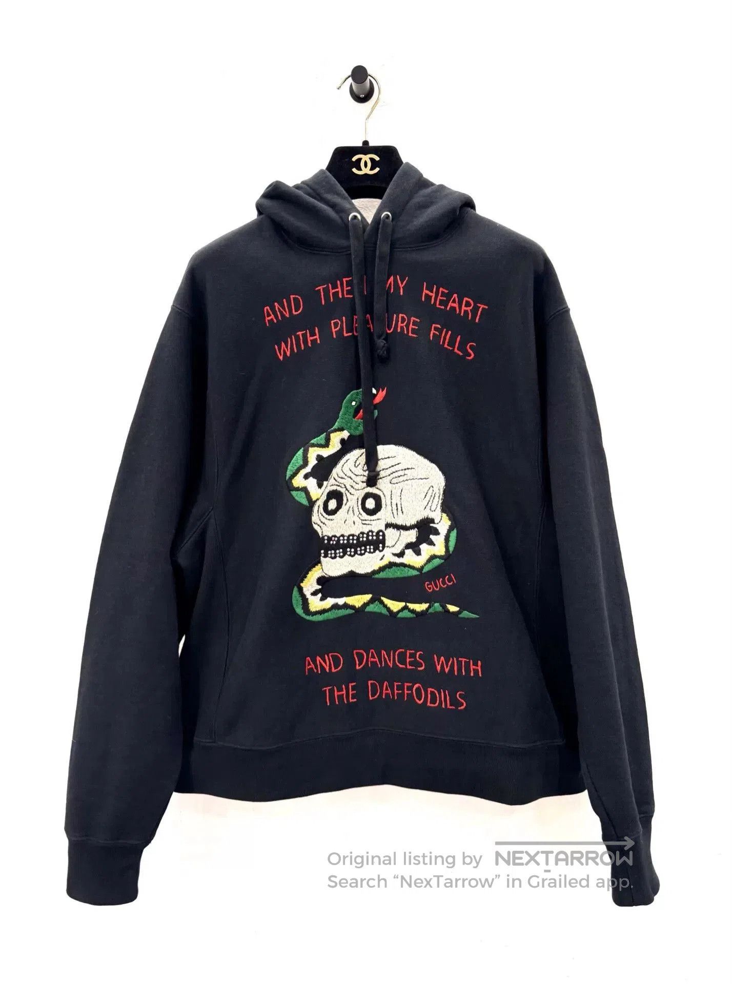 Gucci Gucci Black Snake Skull Print Logo Men's Sweater. Size US S / EU 44-46 / 1 - 1 Thumbnail