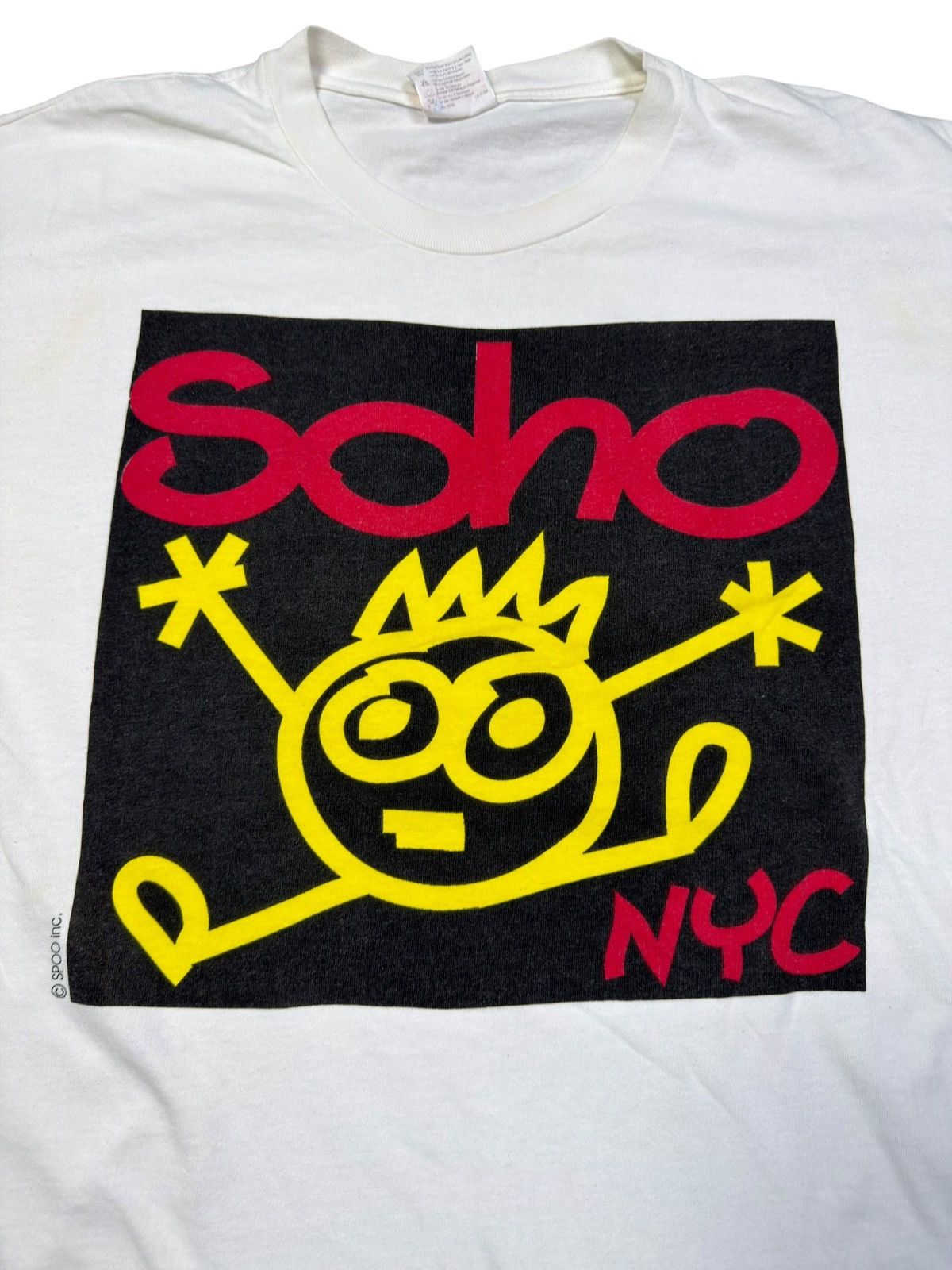 Vintage *RARE* VINTAGE POP ART SOHO NYC ART SPOO INC CARTOON TEE Size US XL / EU 56 / 4 - 2 Thumbnail