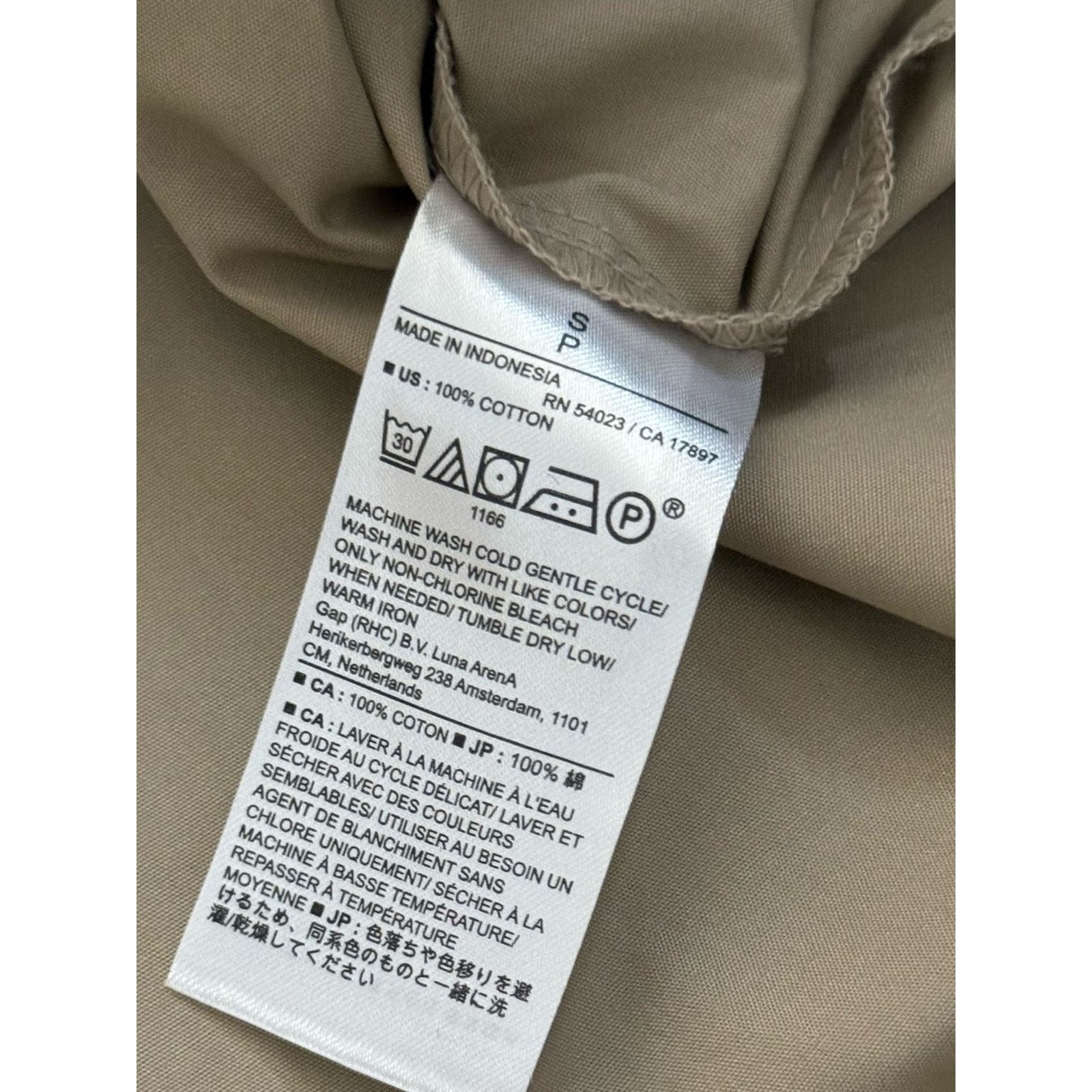 Banana Republic Banana Republic Factory Beige Cotton Pleated Top Size S NWT Size S / US 4 / IT 40 - 7 Thumbnail