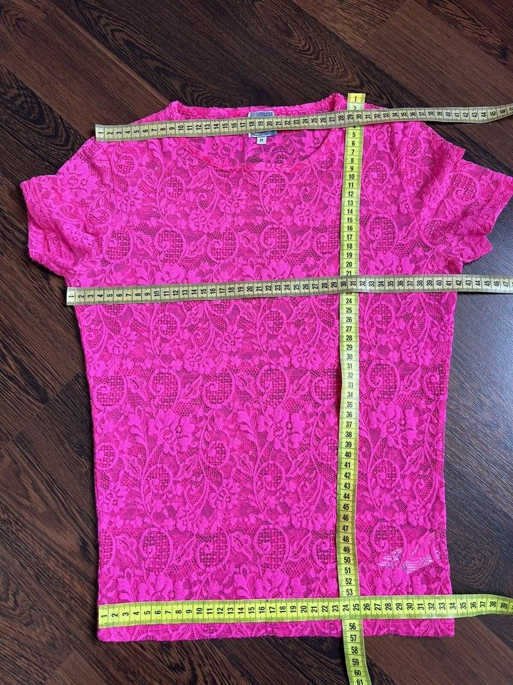 Kenzo KENZO T-shirt Lace Polyamide Pink Size S/M Made In Italy Size M / US 6-8 / IT 42-44 - 16 Thumbnail