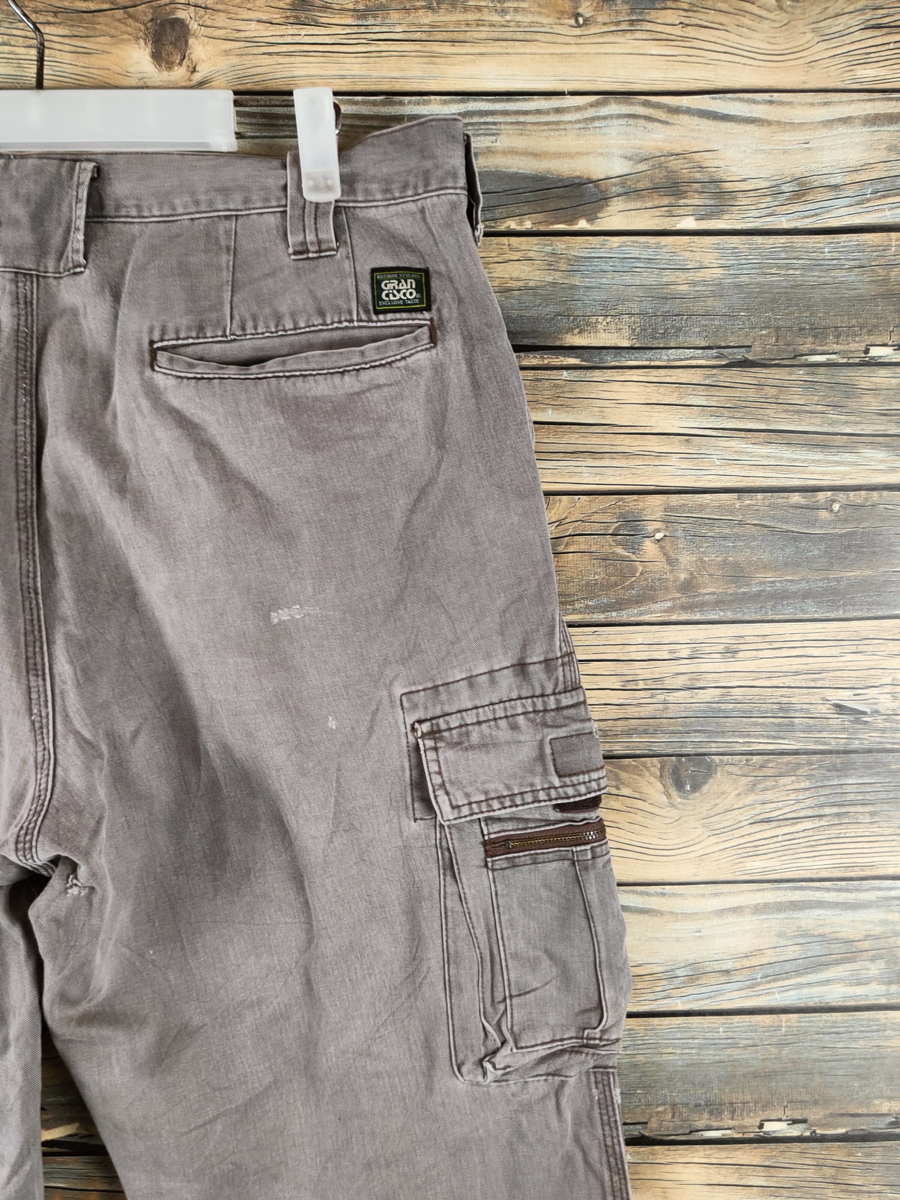 Japanese Brand DL Gran Cisco Light Brown Multipocket Cargo Pants #46-360 Size US 34 / EU 50 - 10 Thumbnail