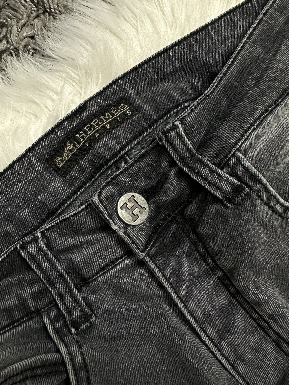 Designer × Hermes × Vintage Hermes Vintage Jeans Pants Denim Rare Size 30" / US 8 / IT 44 - 4 Thumbnail
