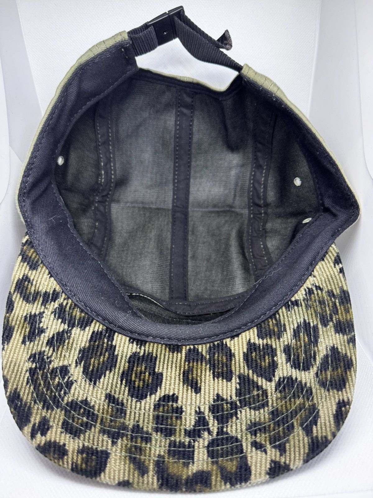 Supreme Supreme Olive Camp Cap Cheetah Camo Brim Size ONE SIZE - 2 Thumbnail