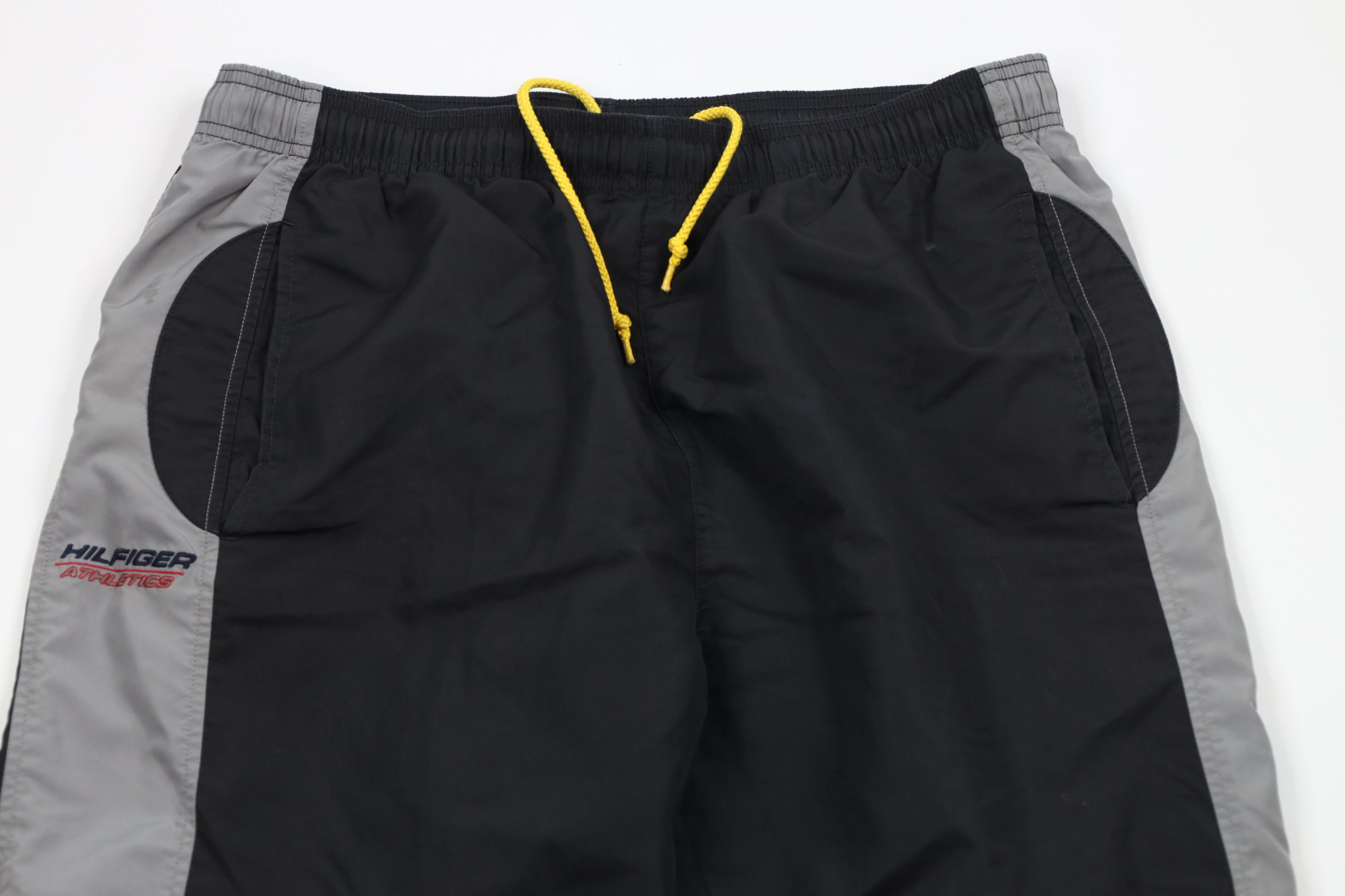 Tommy Hilfiger × Vintage Vintage 90s Tommy Hilfiger Out Lined Wide Leg Pants Black Size US 36 / EU 52 - 2 Thumbnail