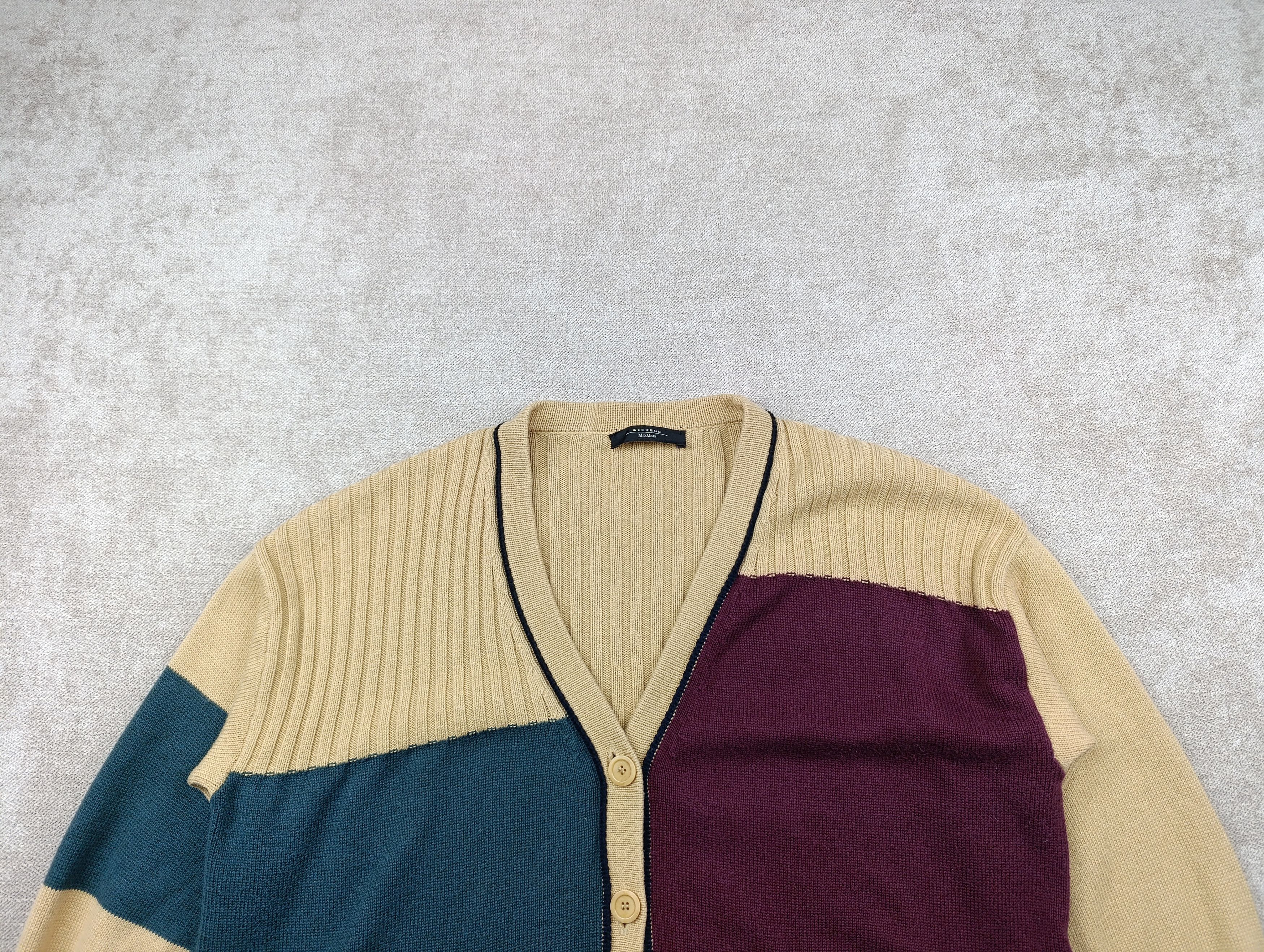 Weekend Max Mara Weekend Max Mara Womens Cotton/Wool Cardigan Size L / US 10 / IT 46 - 2 Thumbnail