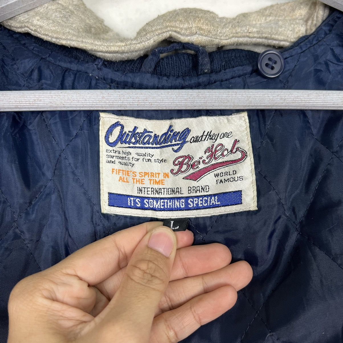 Japanese Brand VINTAGE BE HOP HOODIE BOMBER JACKET Size US L / EU 52-54 / 3 - 16 Thumbnail