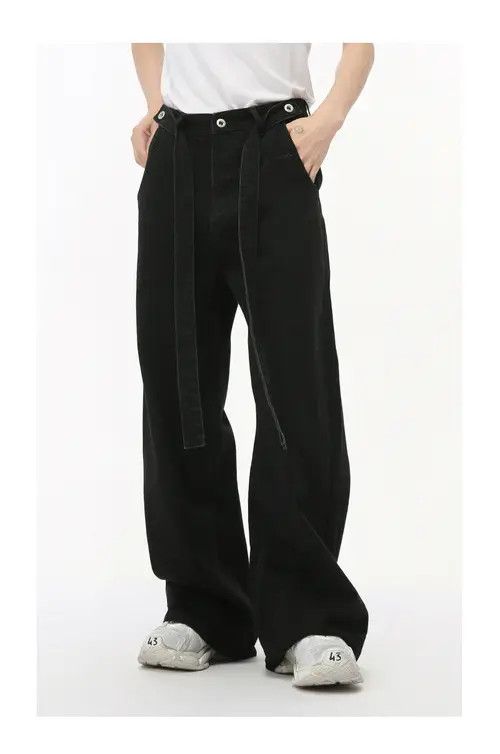 Japanese Brand × Jean Pants Japanese retro straight fashion high street jeans Size US 32 / EU 48 - 1 Thumbnail