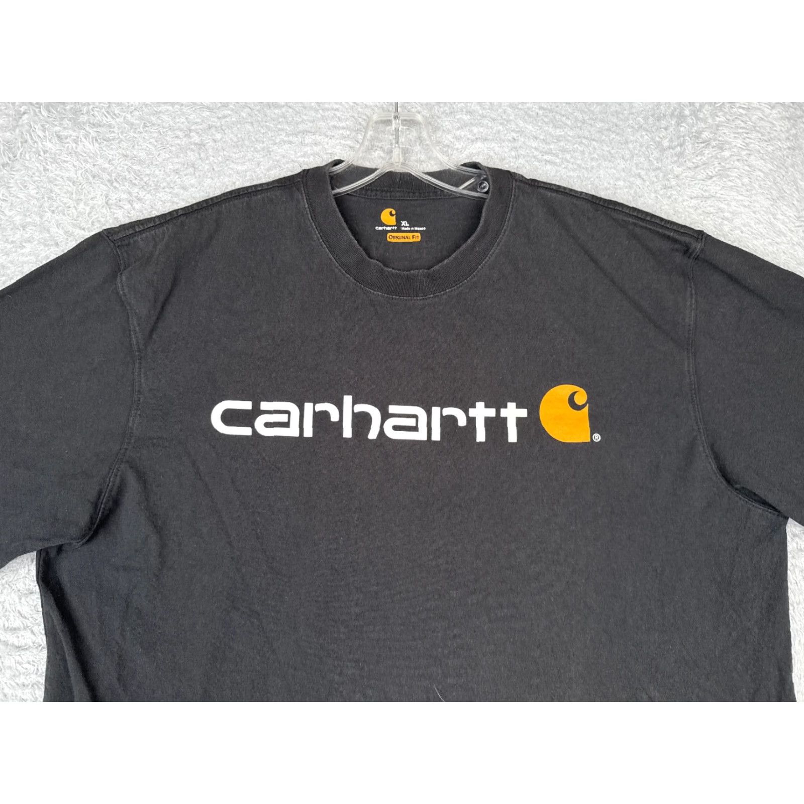 Carhartt VINTAGE Carhartt Shirt Men Large Black Short Sleeve Crew Neck 100% Cotton Workwear Size US L / EU 52-54 / 3 - 4 Thumbnail