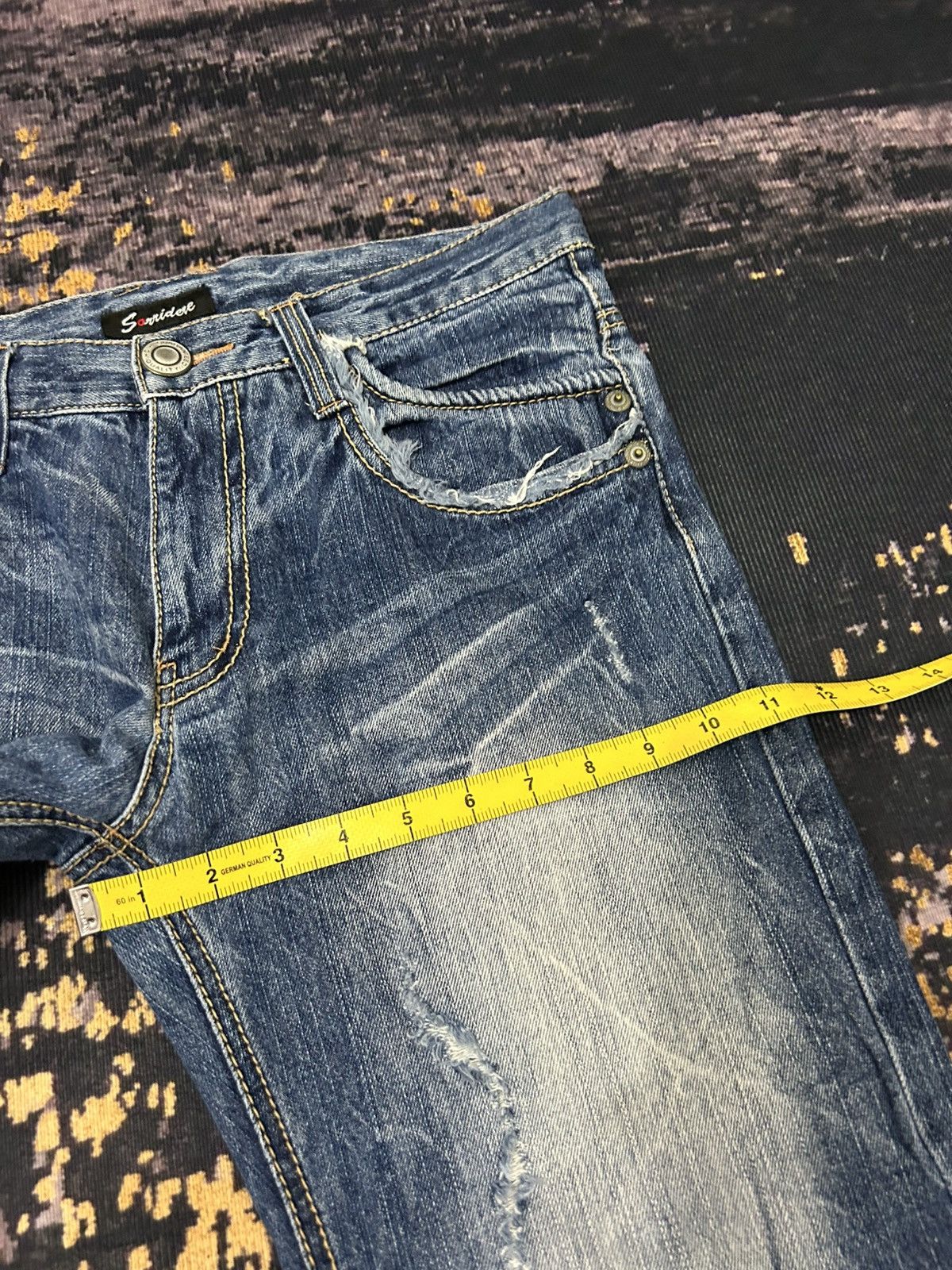 Japanese Brand Vintage Japanese Sorridere Mud Wash Claw Mark Jeans Size US 32 / EU 48 - 19 Thumbnail