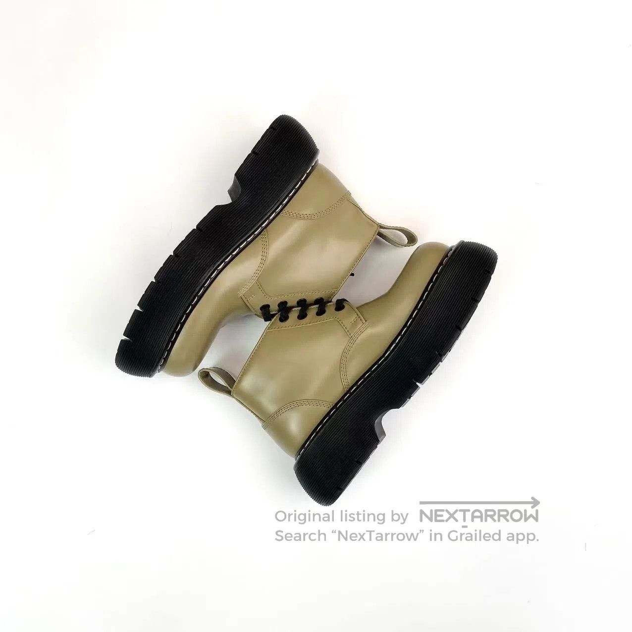 Bottega Veneta Bottega Veneta Avocado-colored Martin boots| Size US 5 / IT 35 - 3 Thumbnail