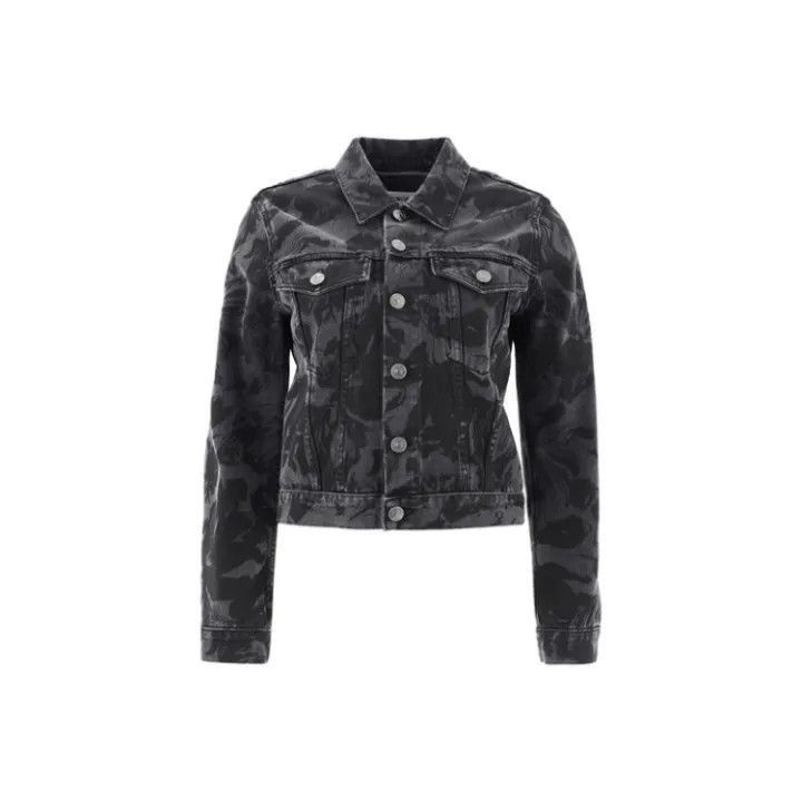 Balenciaga SS21 Printed Loose Denim Jacket 0079-2507