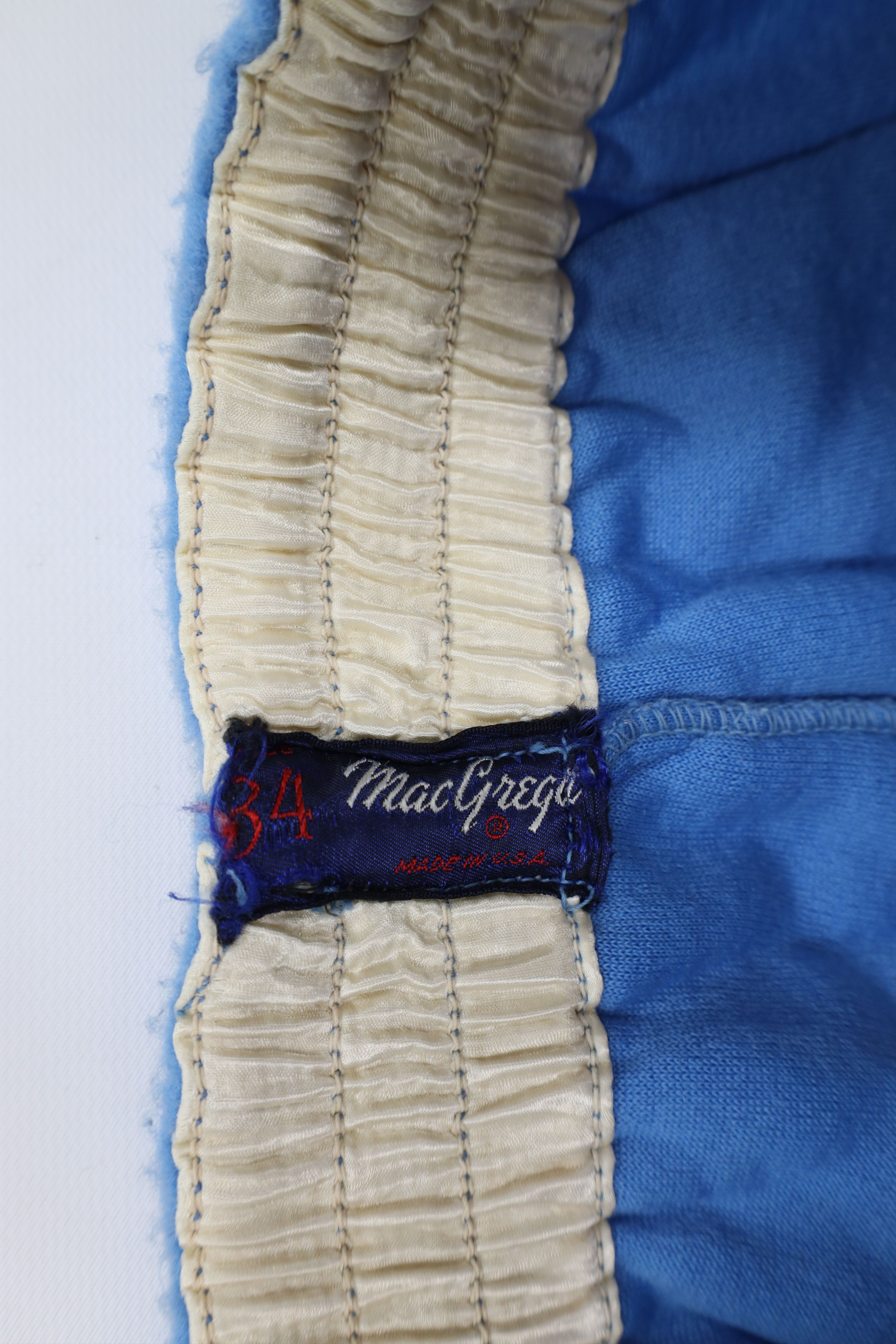 Vintage Vintage 50s MacGregor Striped Fleece Sweatpants Blue USA Size US 34 / EU 50 - 7 Thumbnail