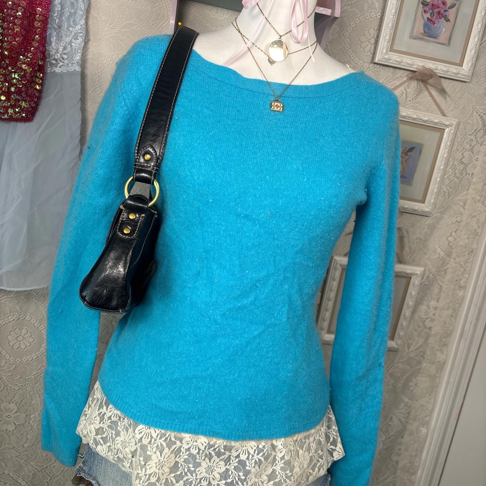 Other vintage cashmere soft wide neck sweater Size L / US 10 / IT 46 - 4 Thumbnail