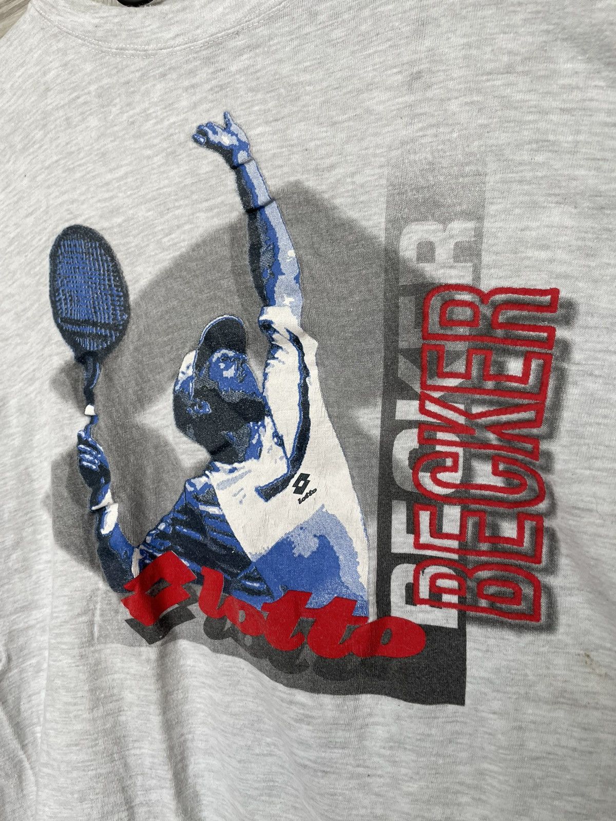Lotto Sport × Vintage Vintage Boris Becker Lotto Tee Graphic T Shirt Stretwear Size US L / EU 52-54 / 3 - 3 Thumbnail