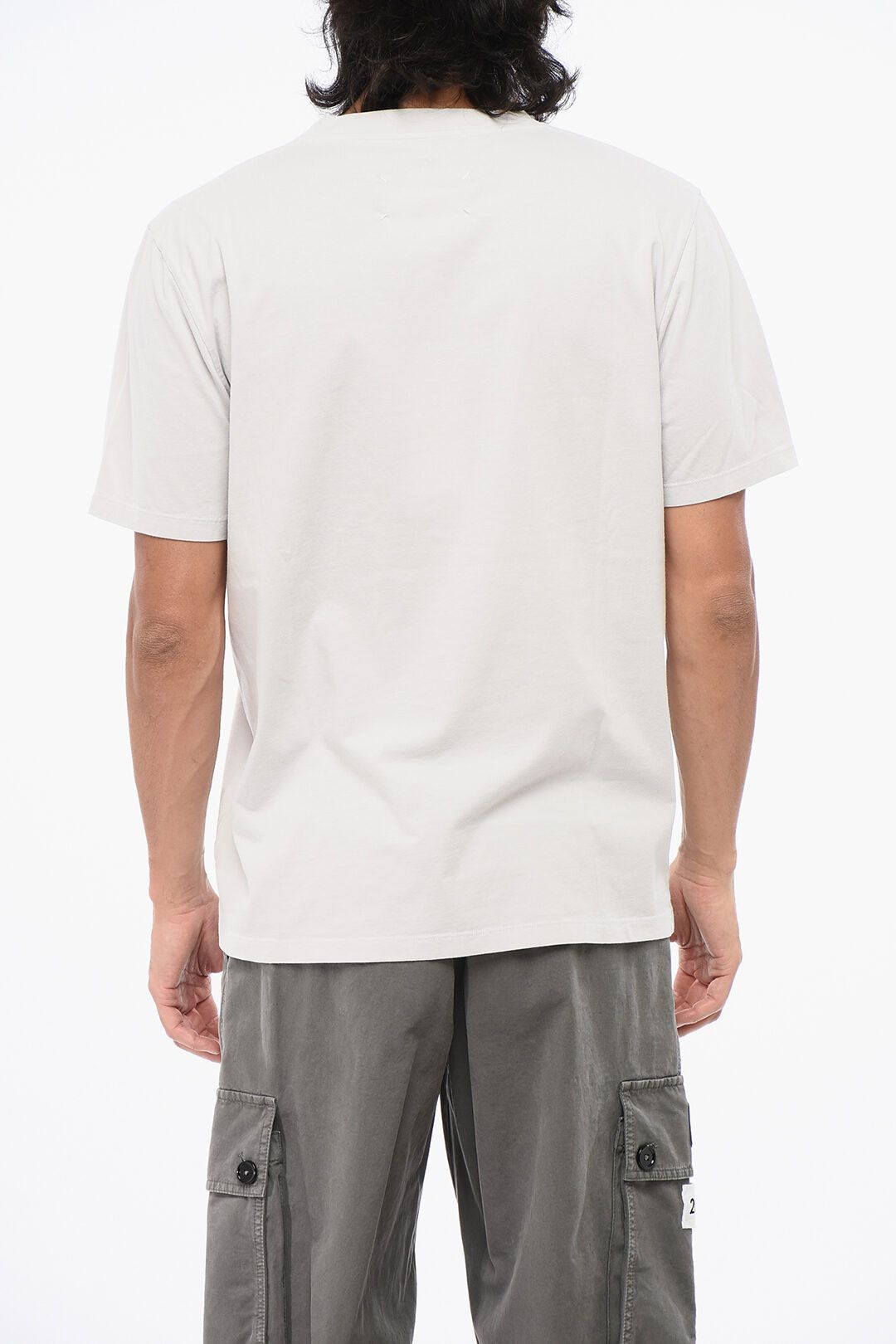 Maison Margiela og1mm0825 Cotton Crewneck T-Shirt in White Size US S / EU 44-46 / 1 - 2 Thumbnail