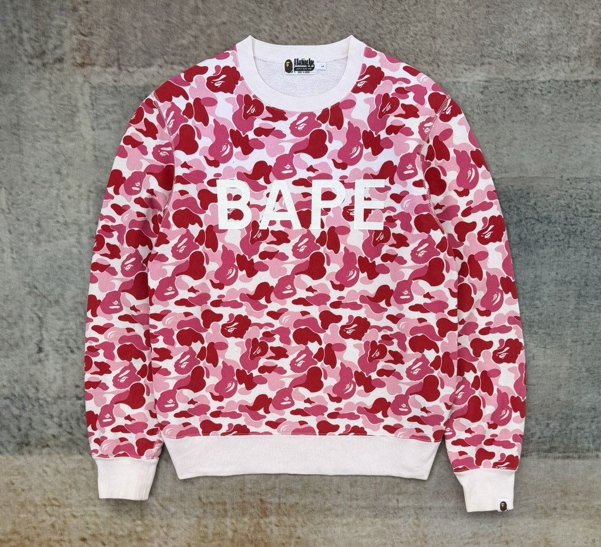 Bape BAPE ABC Camo Crewneck Pink Mens Size US L / EU 52-54 / 3 - 12 Thumbnail