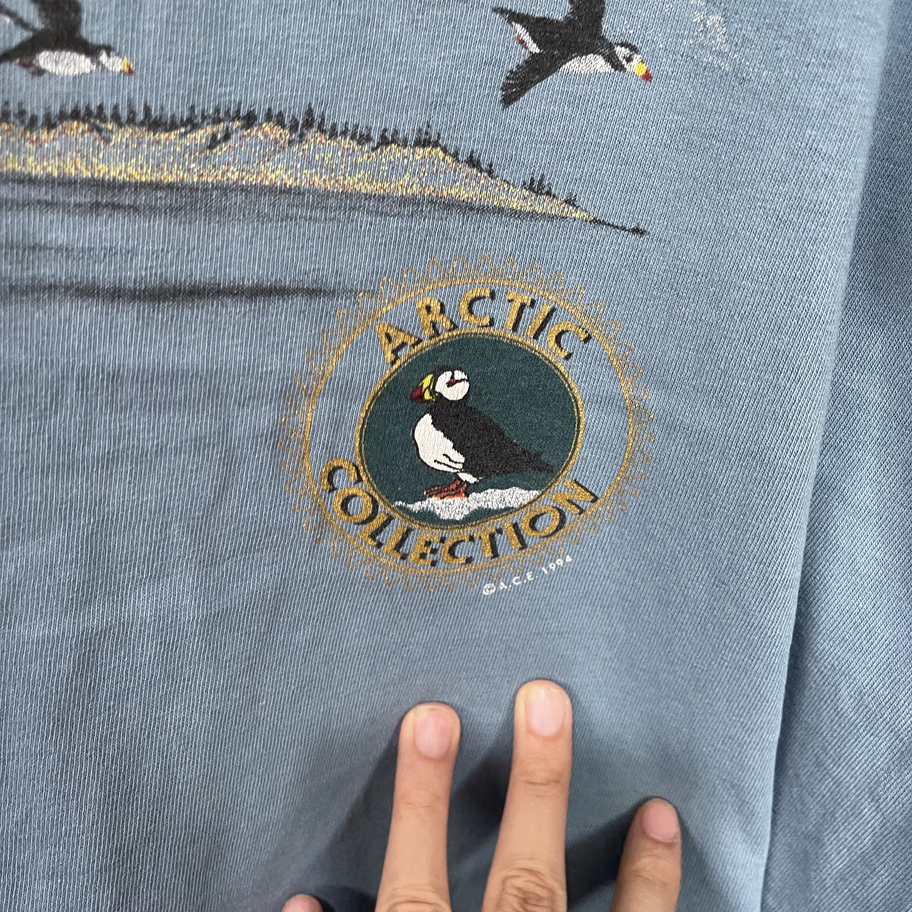 Vintage Vintage 90s Alaska Puffin T-Shirt Size US L / EU 52-54 / 3 - 3 Thumbnail